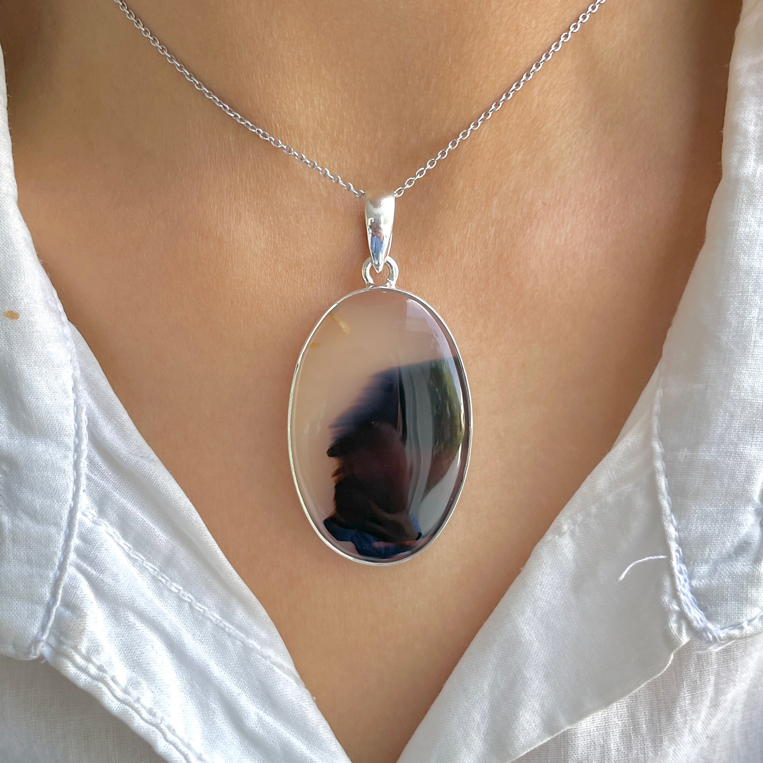 Montana Agate Pendant-(MTA-P-93.)