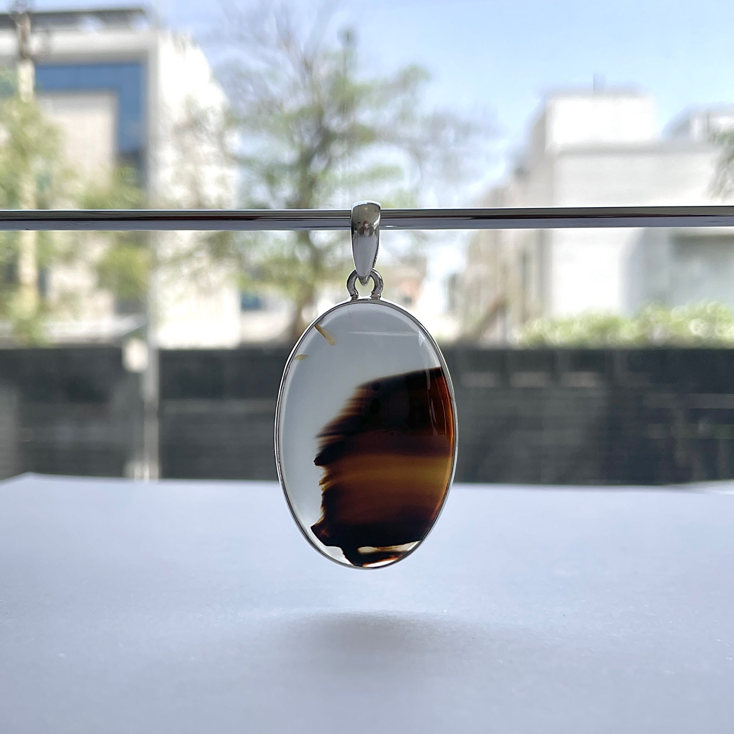 Montana Agate Pendant-(MTA-P-93.)