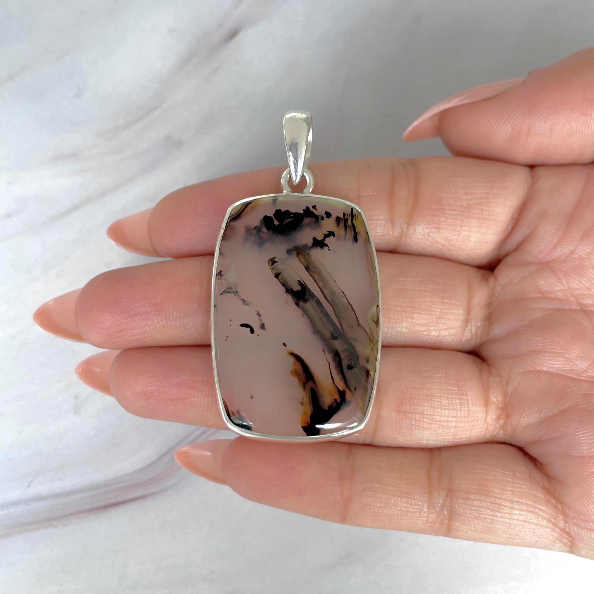 Montana Agate Pendant-(MTA-P-94.)
