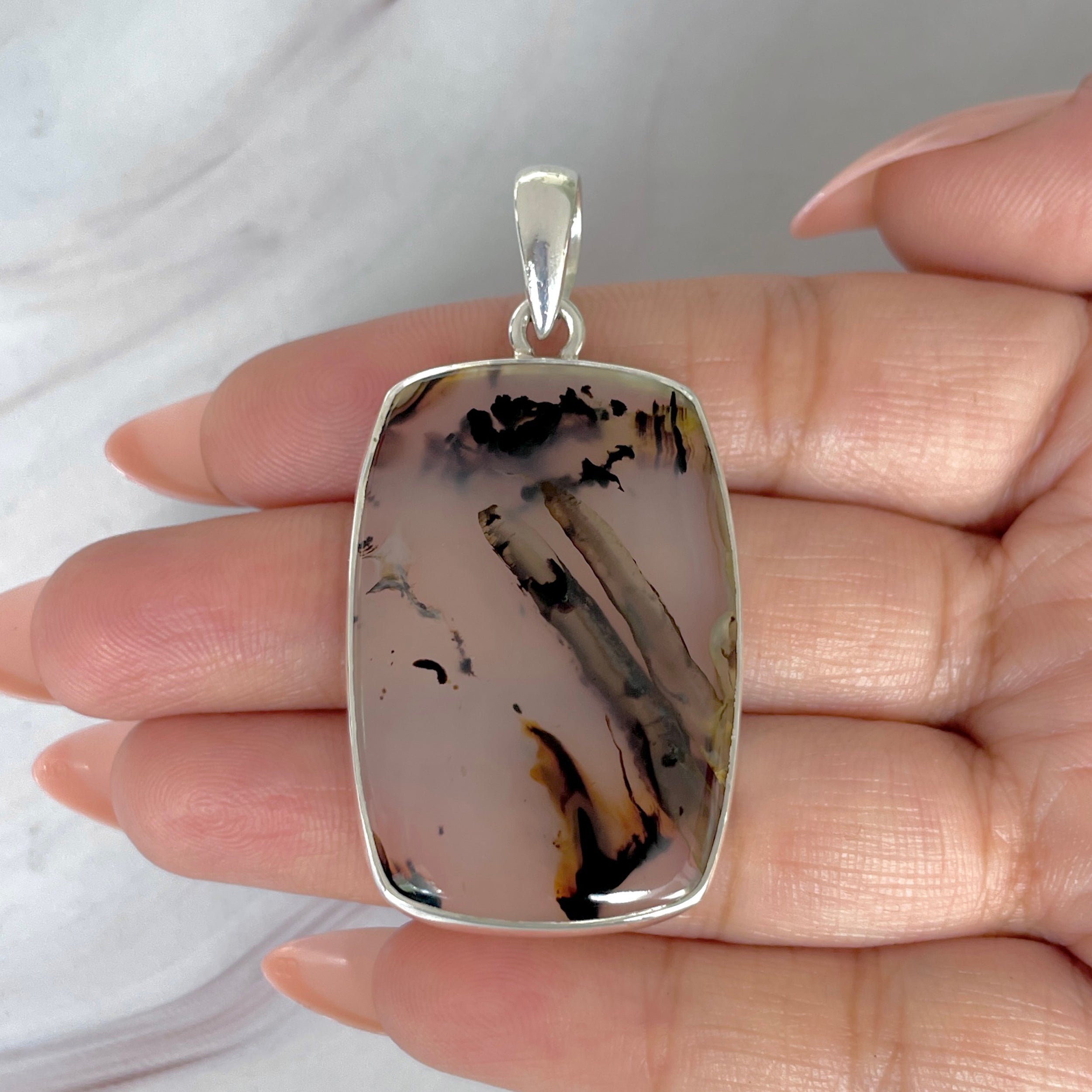 Montana Agate Pendant-(MTA-P-94.)