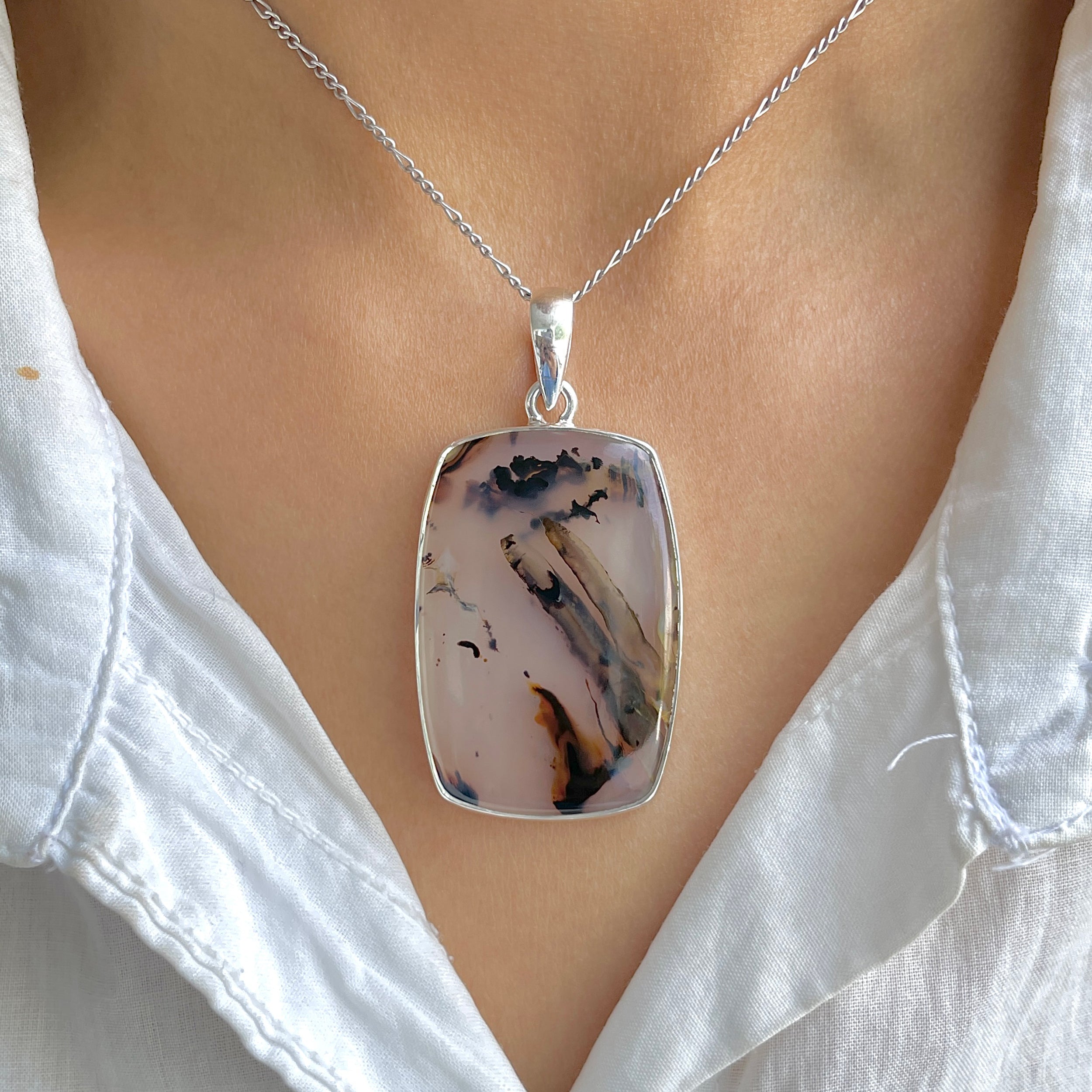 Montana Agate Pendant-(MTA-P-94.)