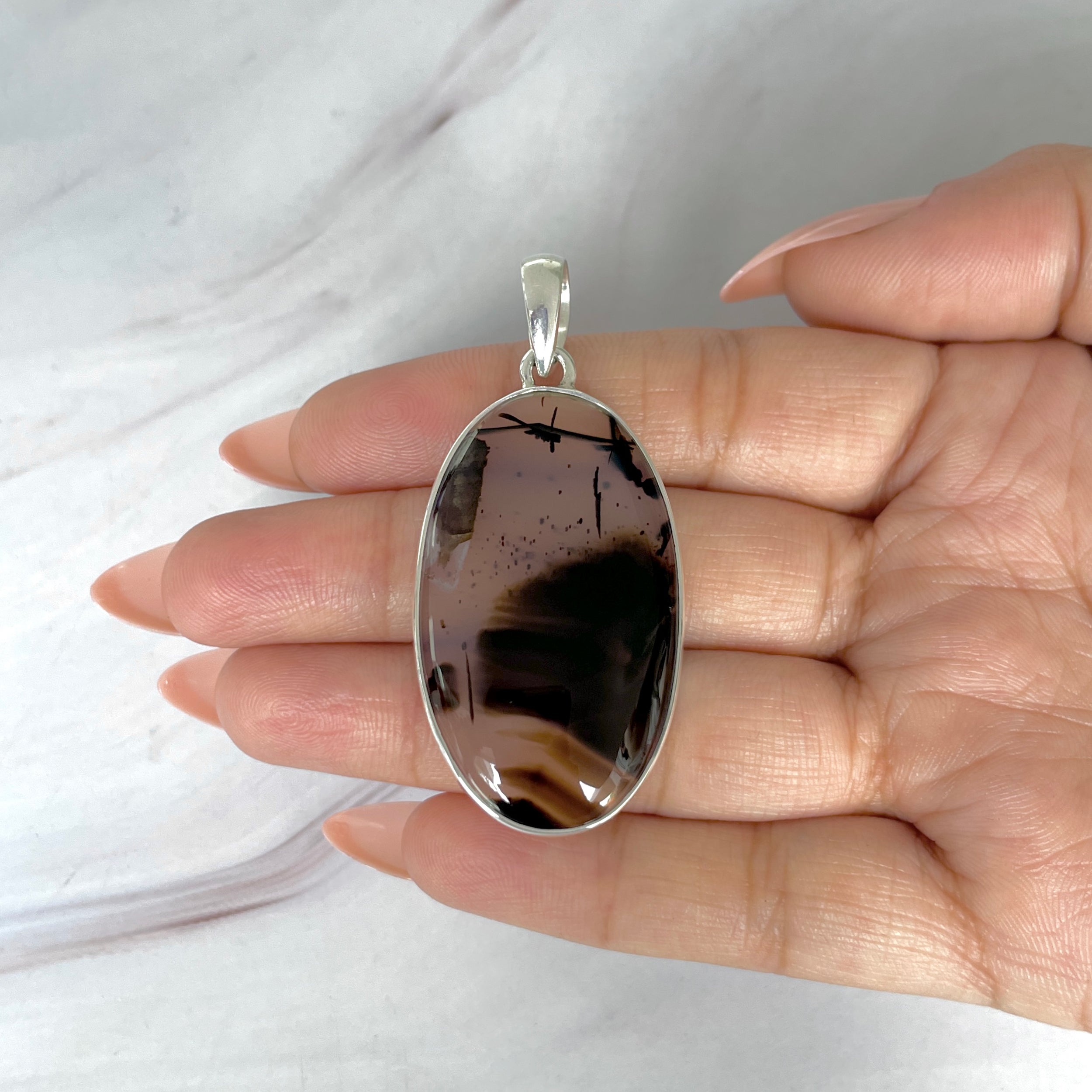 Montana Agate Pendant-(MTA-P-95.)