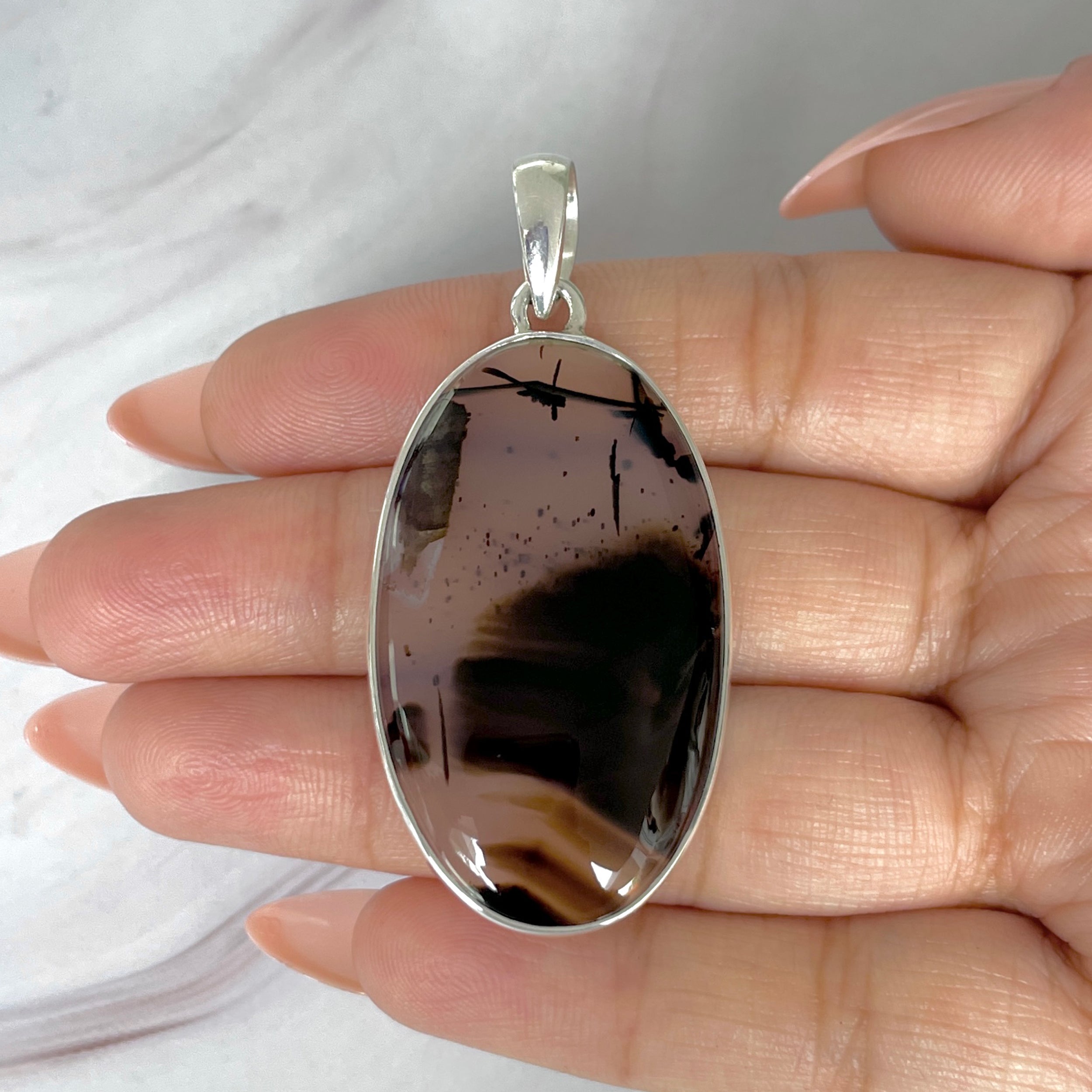 Montana Agate Pendant-(MTA-P-95.)