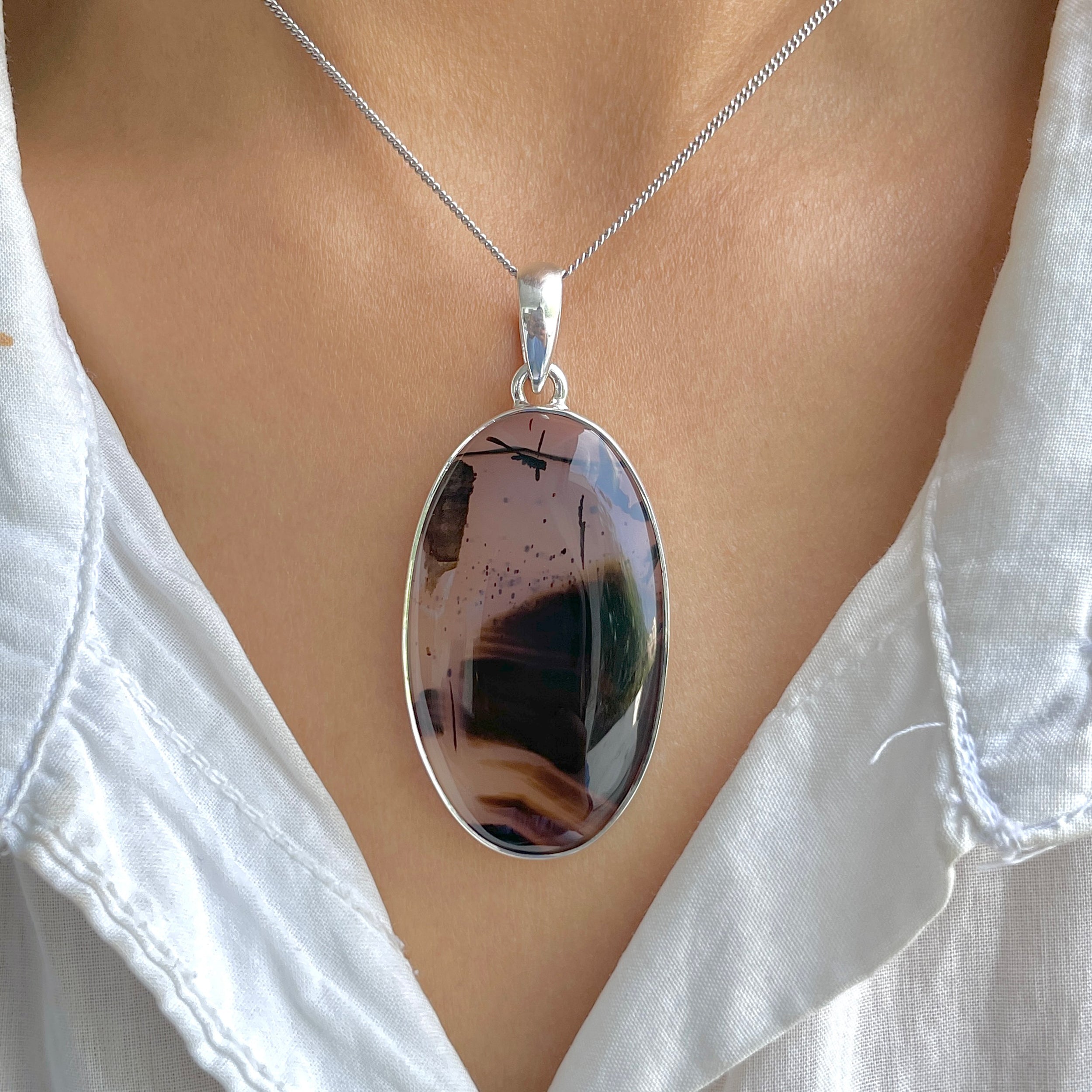 Montana Agate Pendant-(MTA-P-95.)