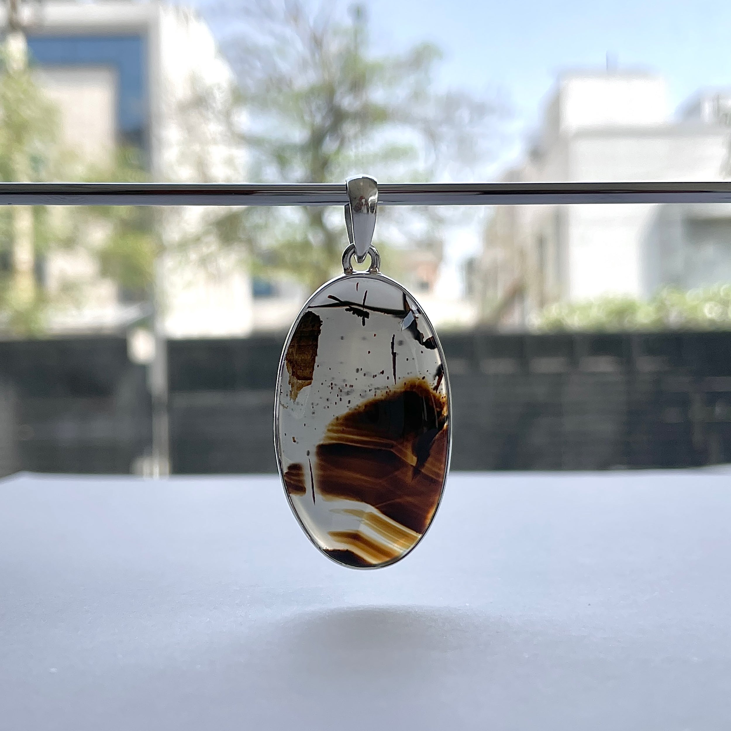 Montana Agate Pendant-(MTA-P-95.)