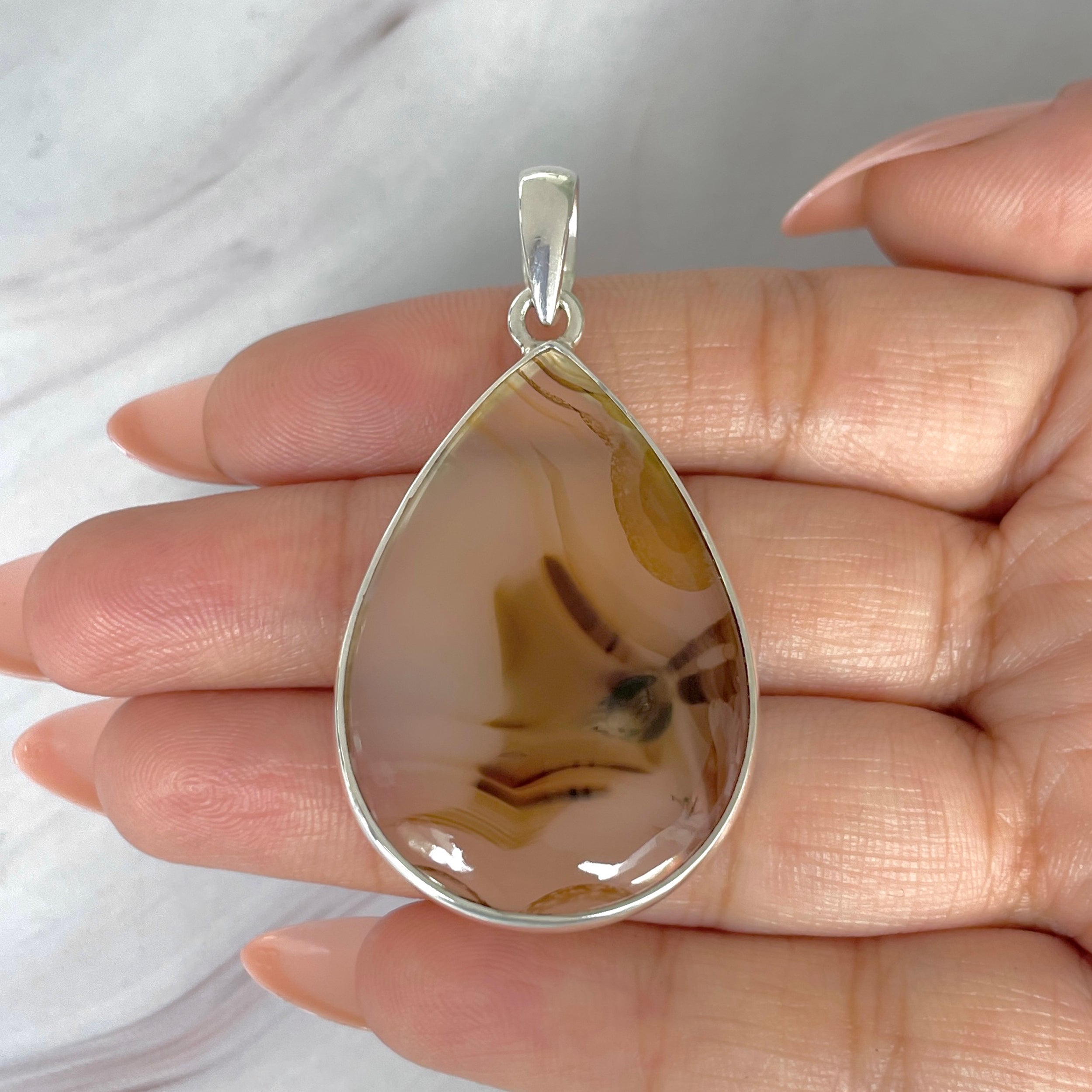 Montana Agate Pendant-(MTA-P-96.)