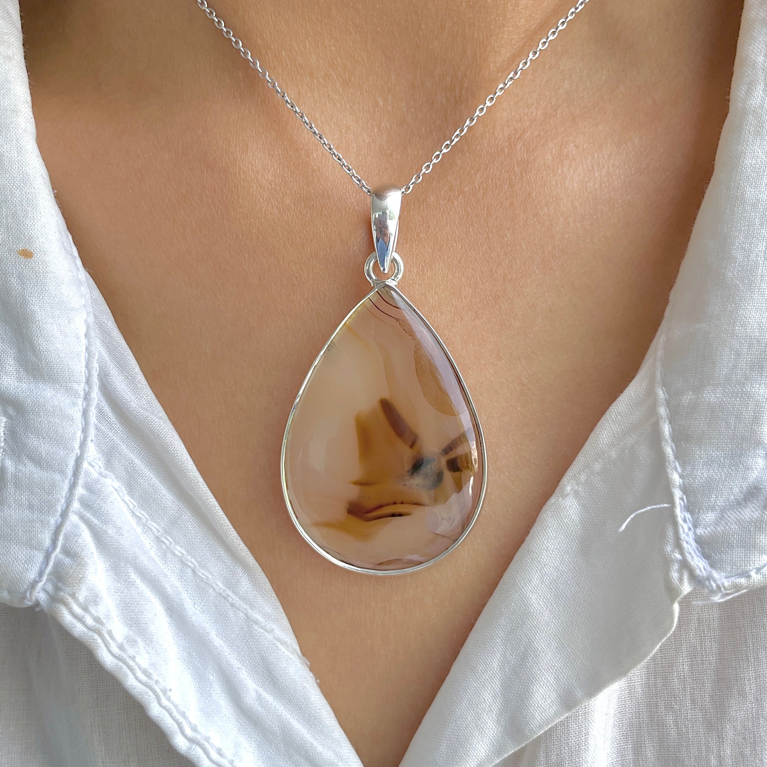 Montana Agate Pendant-(MTA-P-96.)