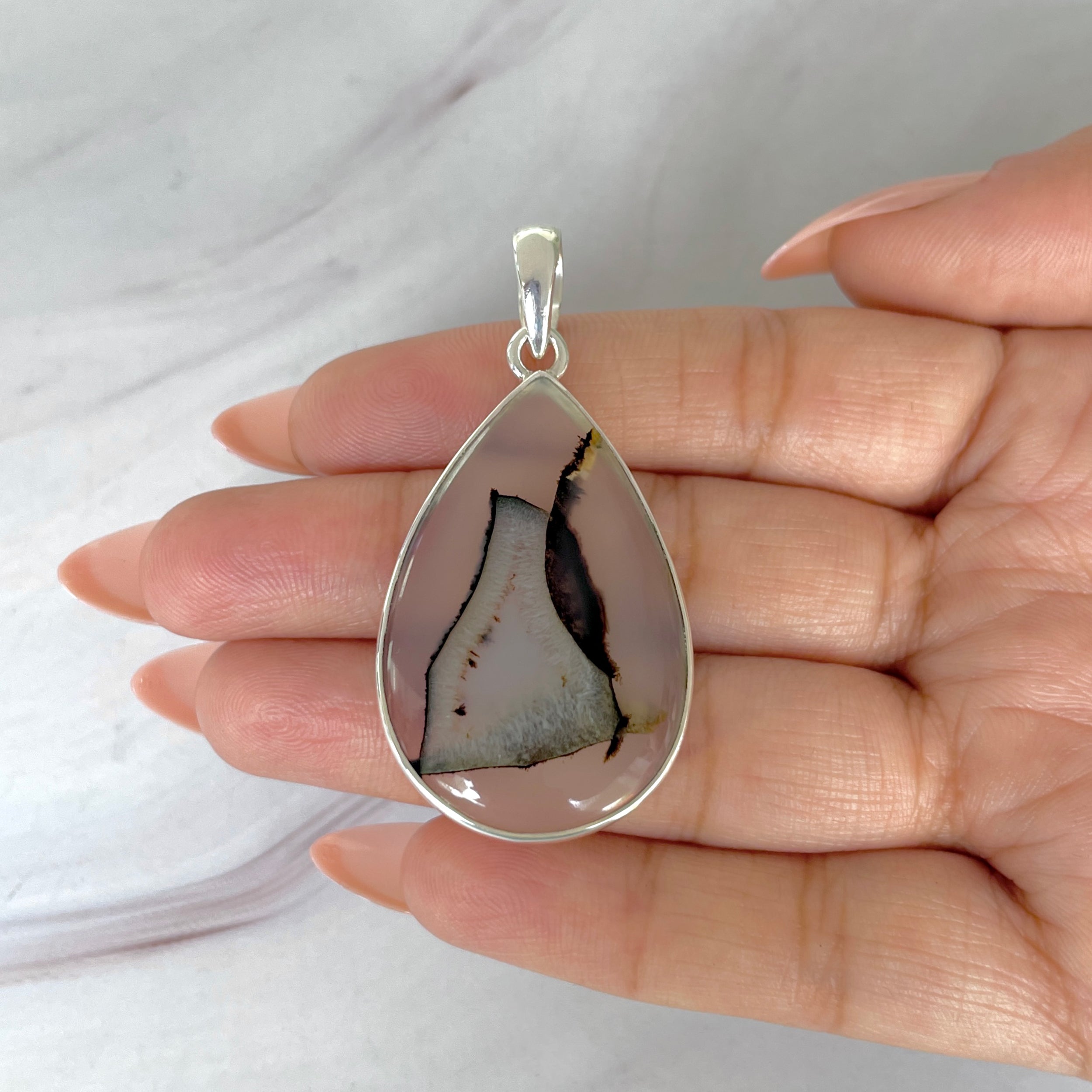 Montana Agate Pendant-(MTA-P-97.)