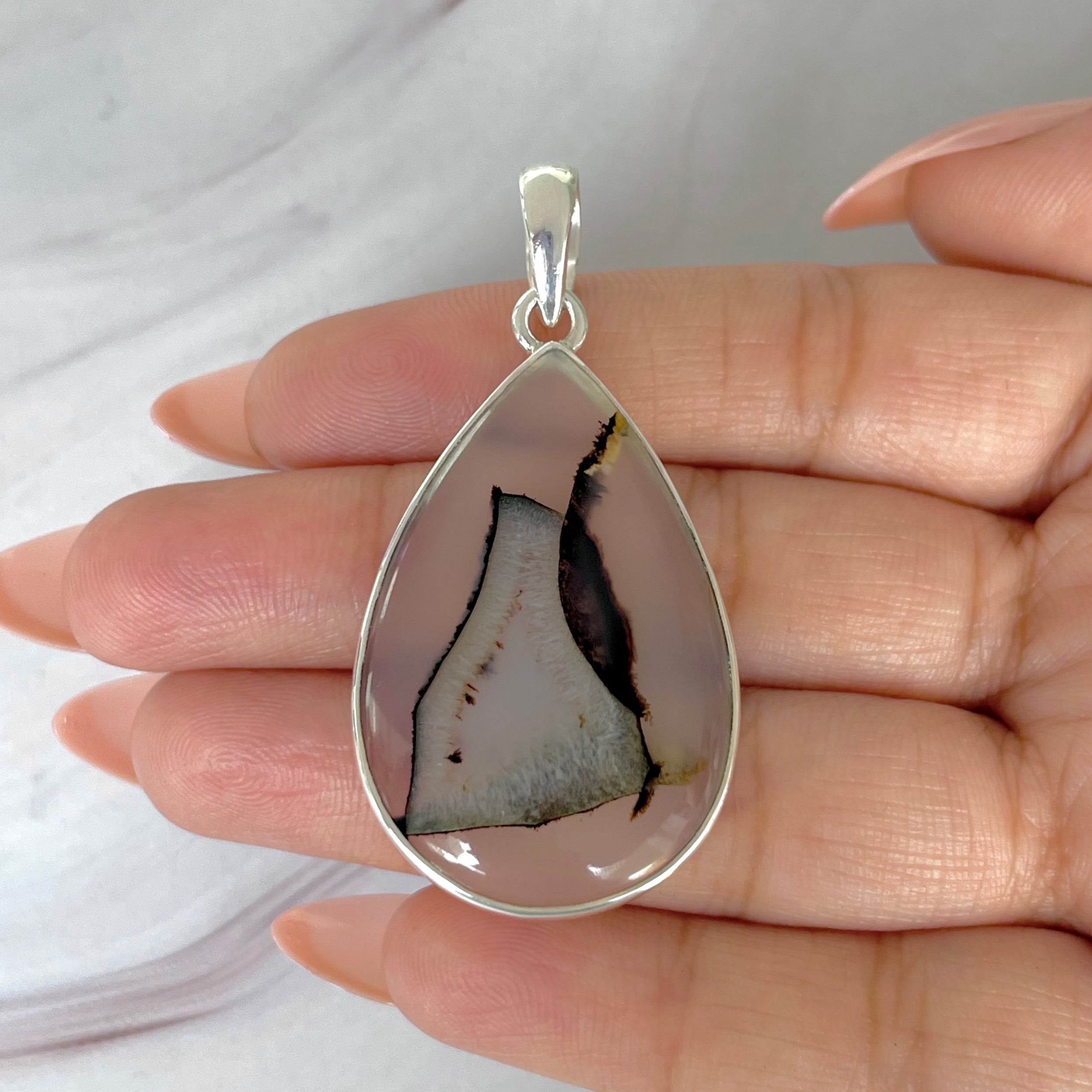 Montana Agate Pendant-(MTA-P-97.)