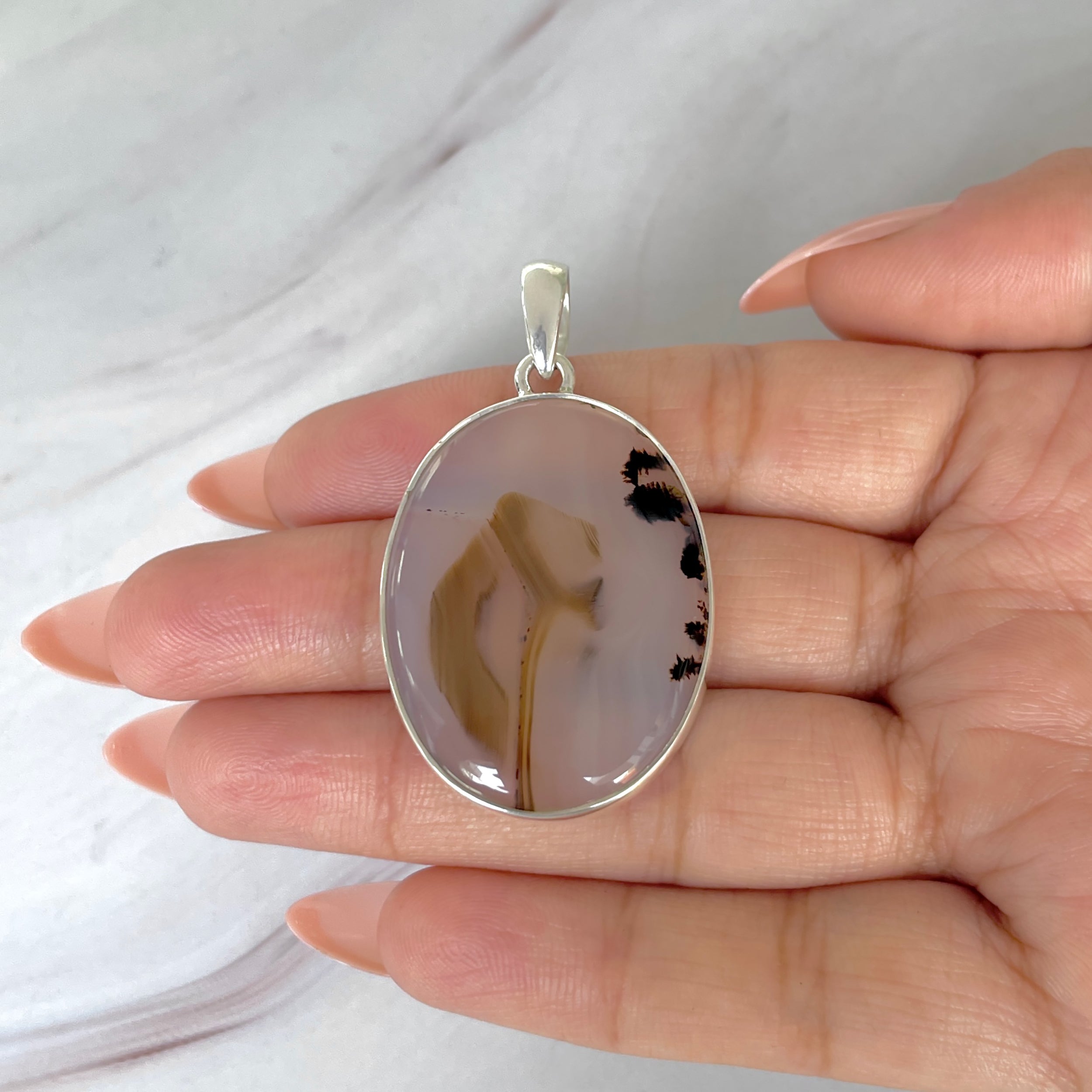 Montana Agate Pendant-(MTA-P-98.)