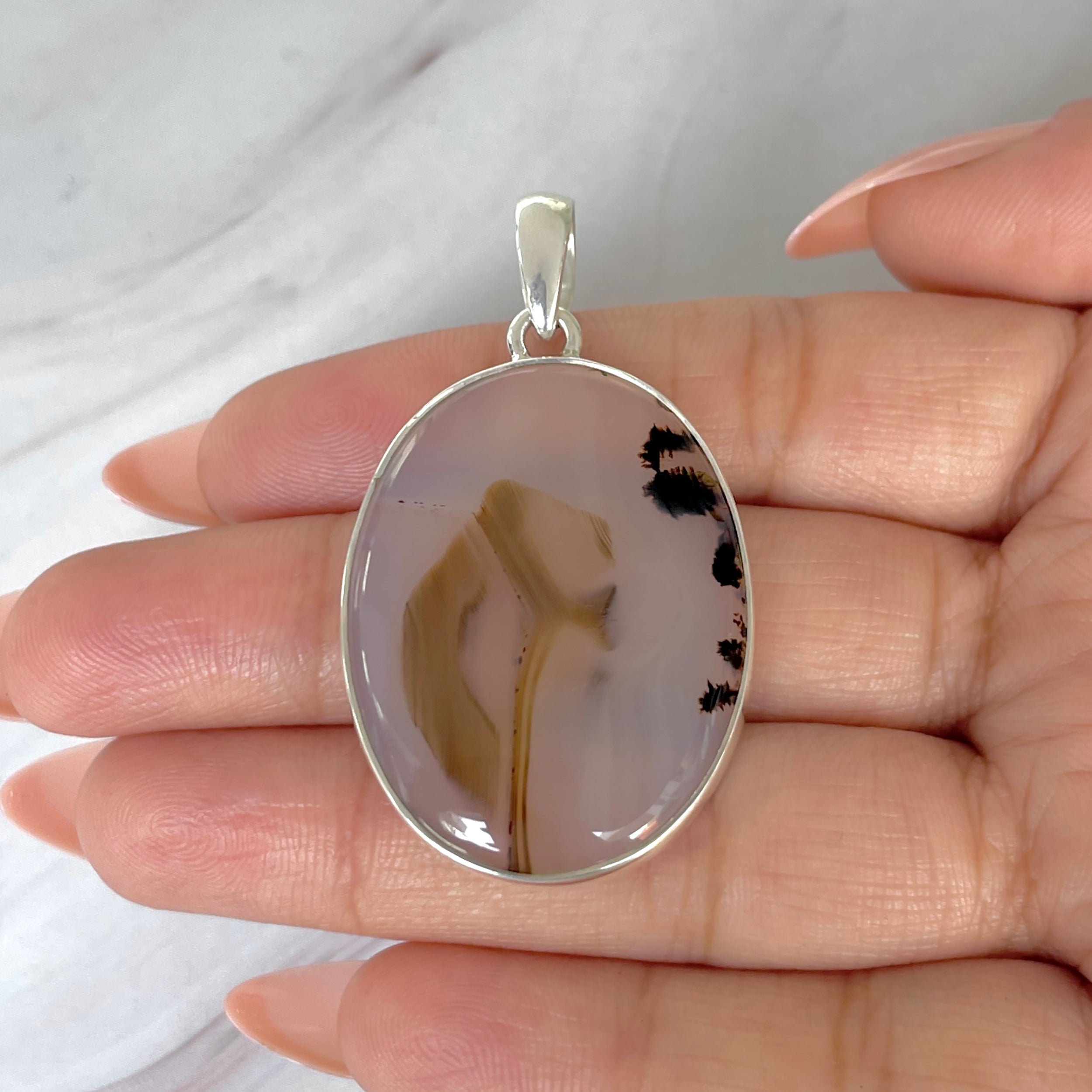 Montana Agate Pendant-(MTA-P-98.)