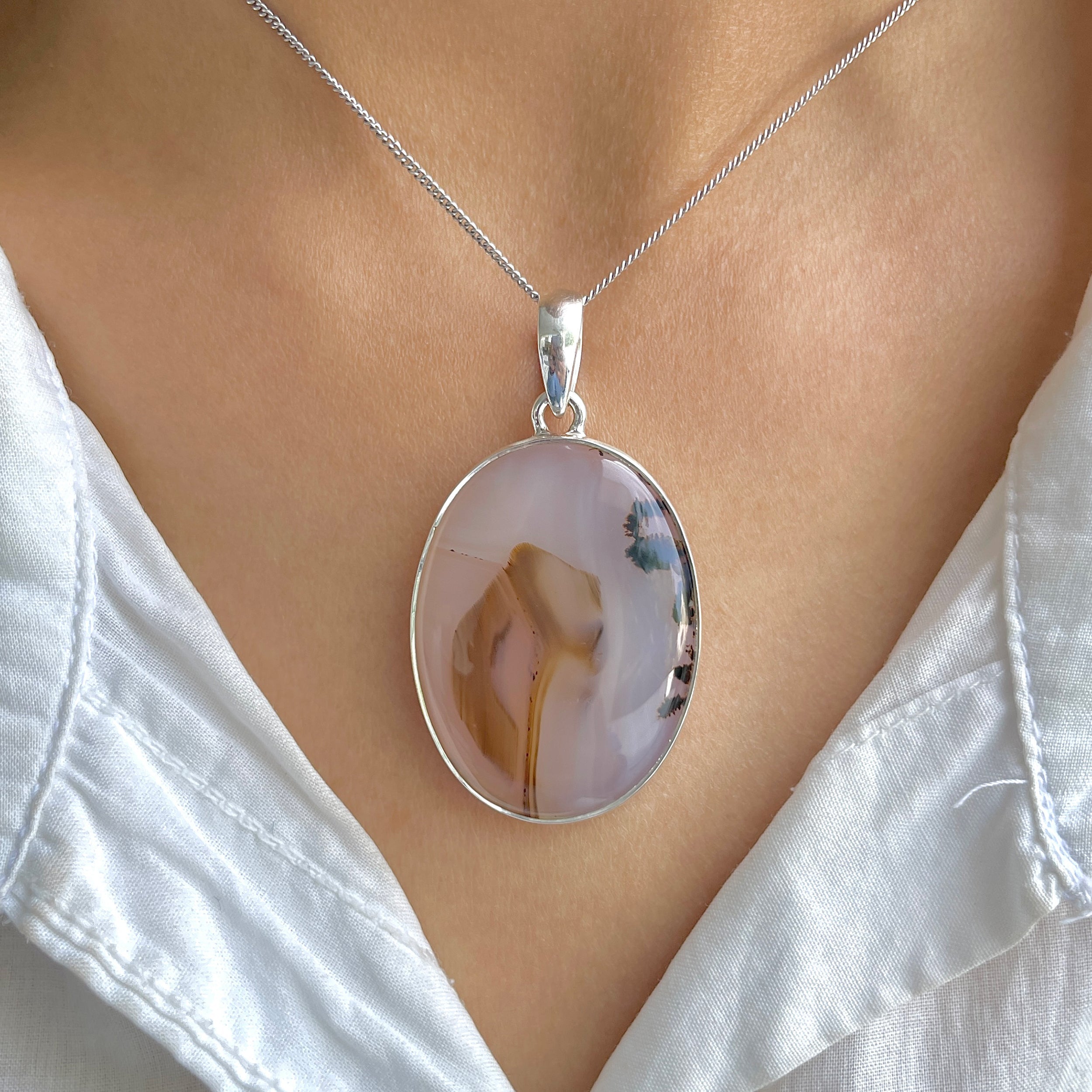 Montana Agate Pendant-(MTA-P-98.)