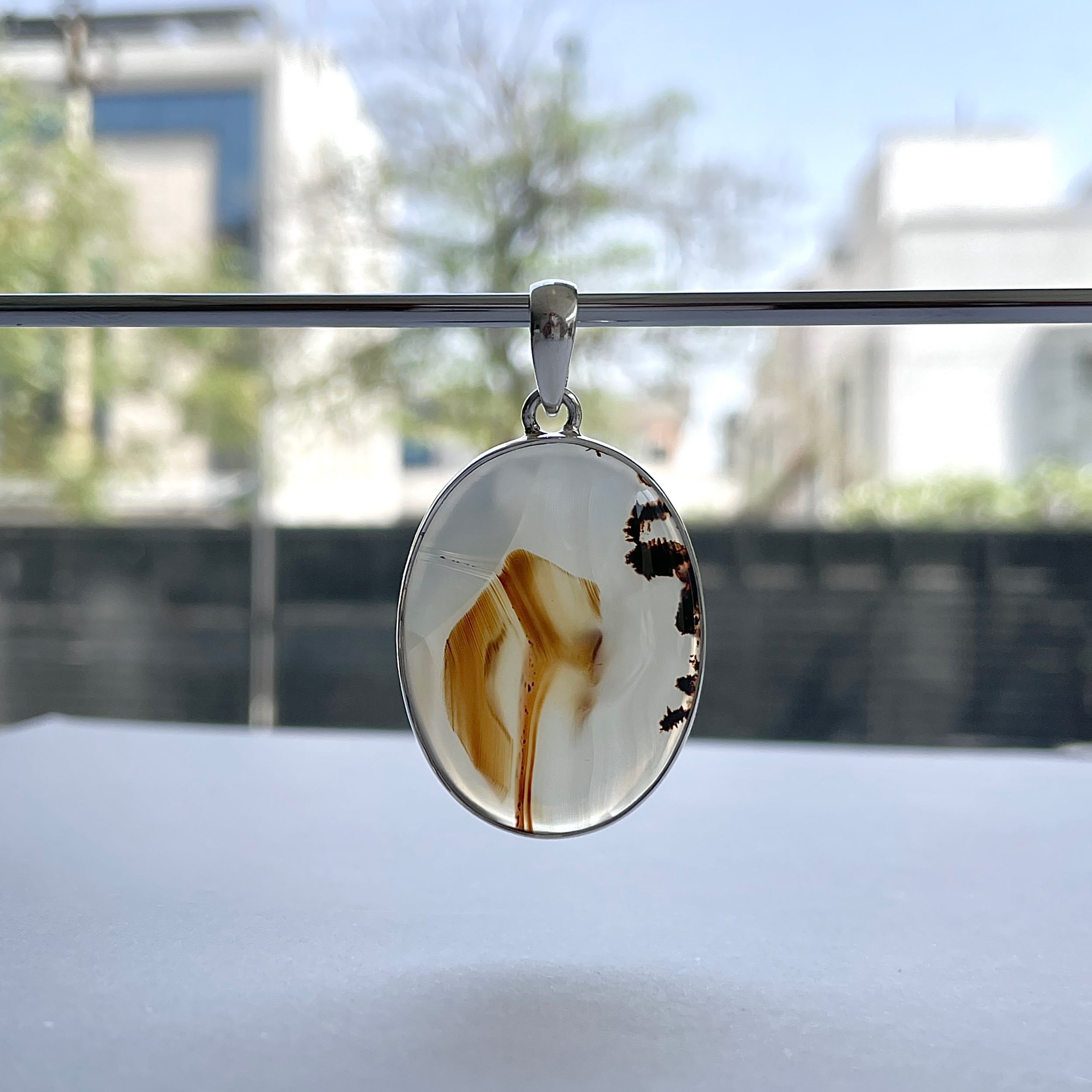 Montana Agate Pendant-(MTA-P-98.)