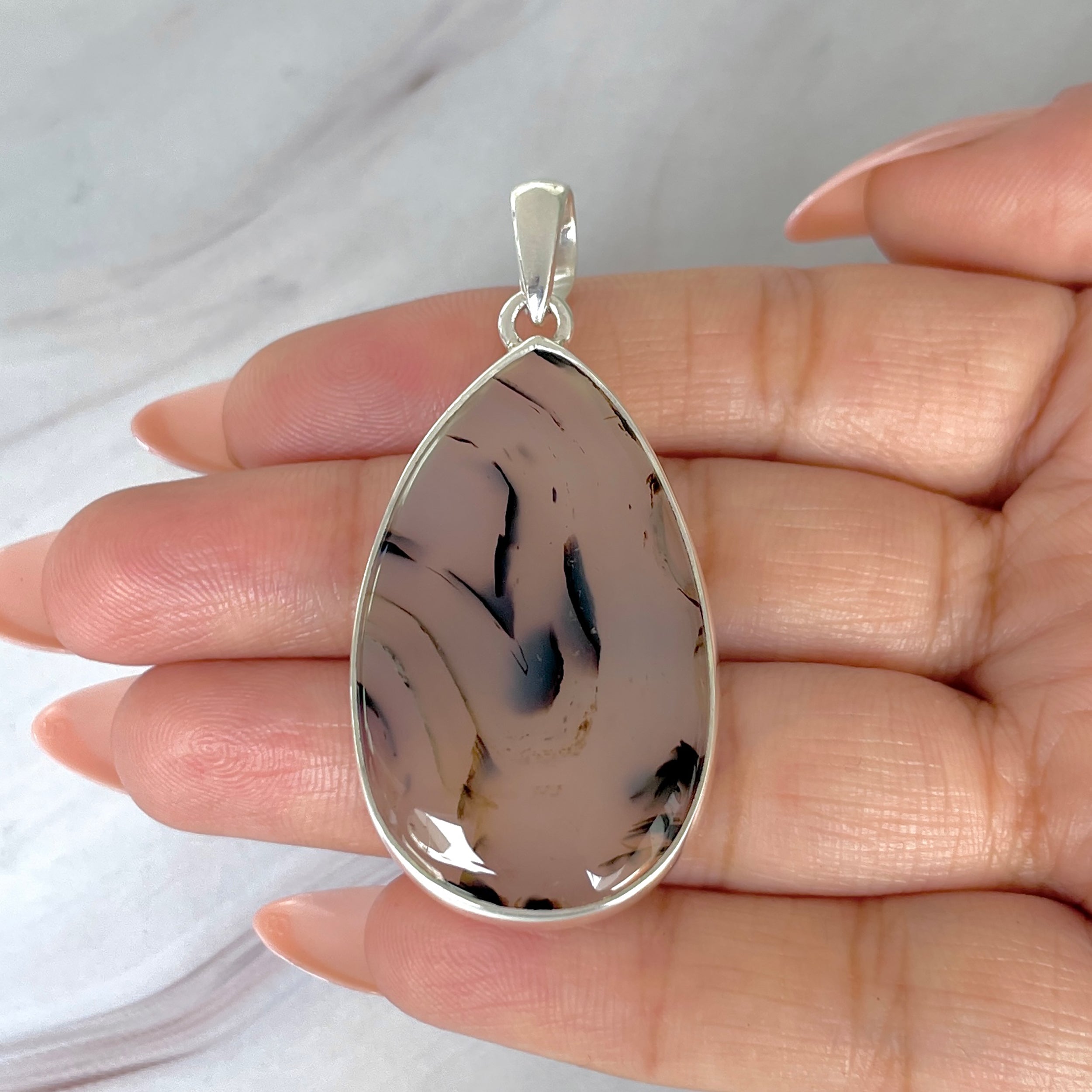 Montana Agate Pendant-(MTA-P-99.)