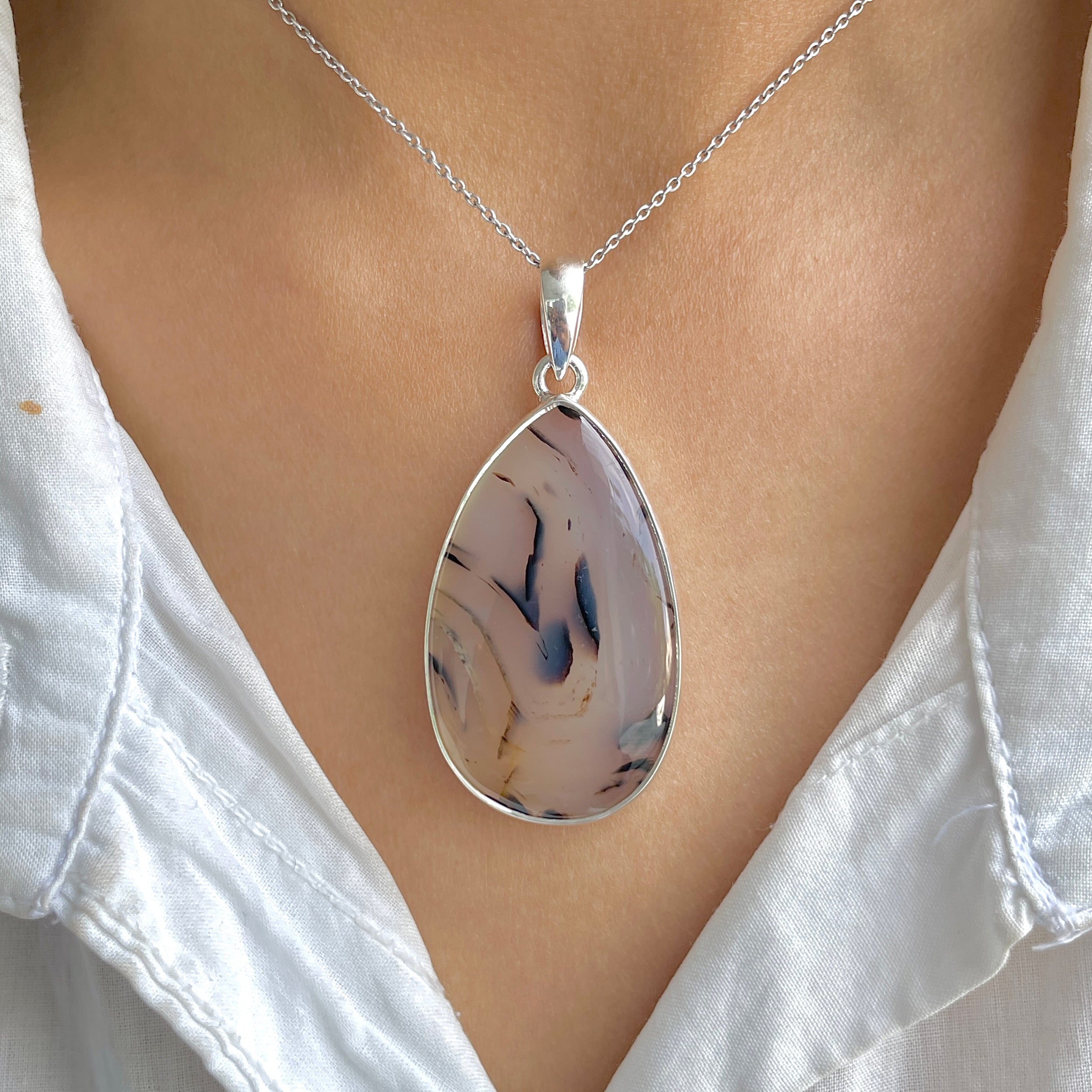 Montana Agate Pendant-(MTA-P-99.)