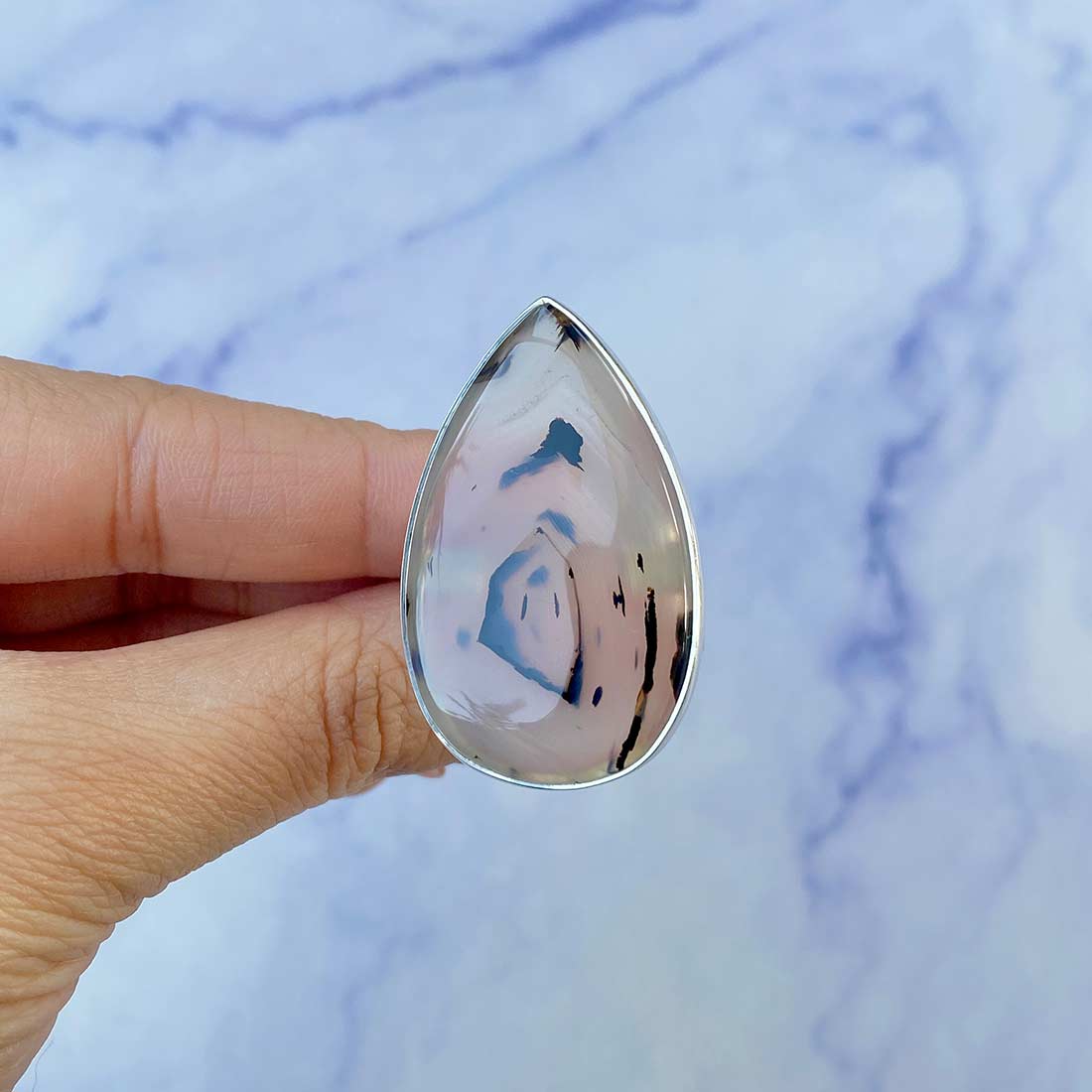 Montana Agate Ring Size 7-(MTA-R-1.)