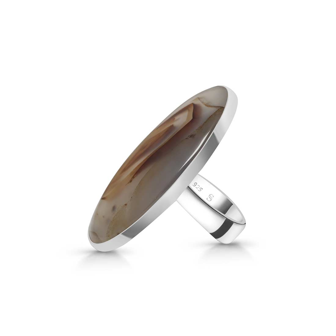 Montana Agate Ring Size 7-(MTA-R-12.)