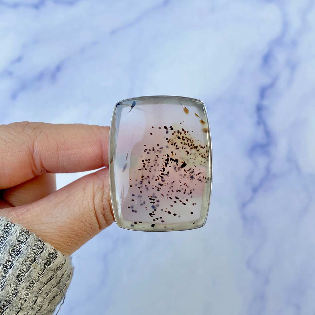 Montana Agate Ring Size 8-(MTA-R-13.)