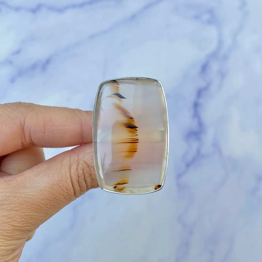 Montana Agate Ring Size 7-(MTA-R-2.)