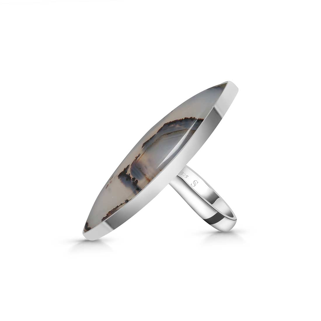 Montana Agate Ring Size 7-(MTA-R-20.)