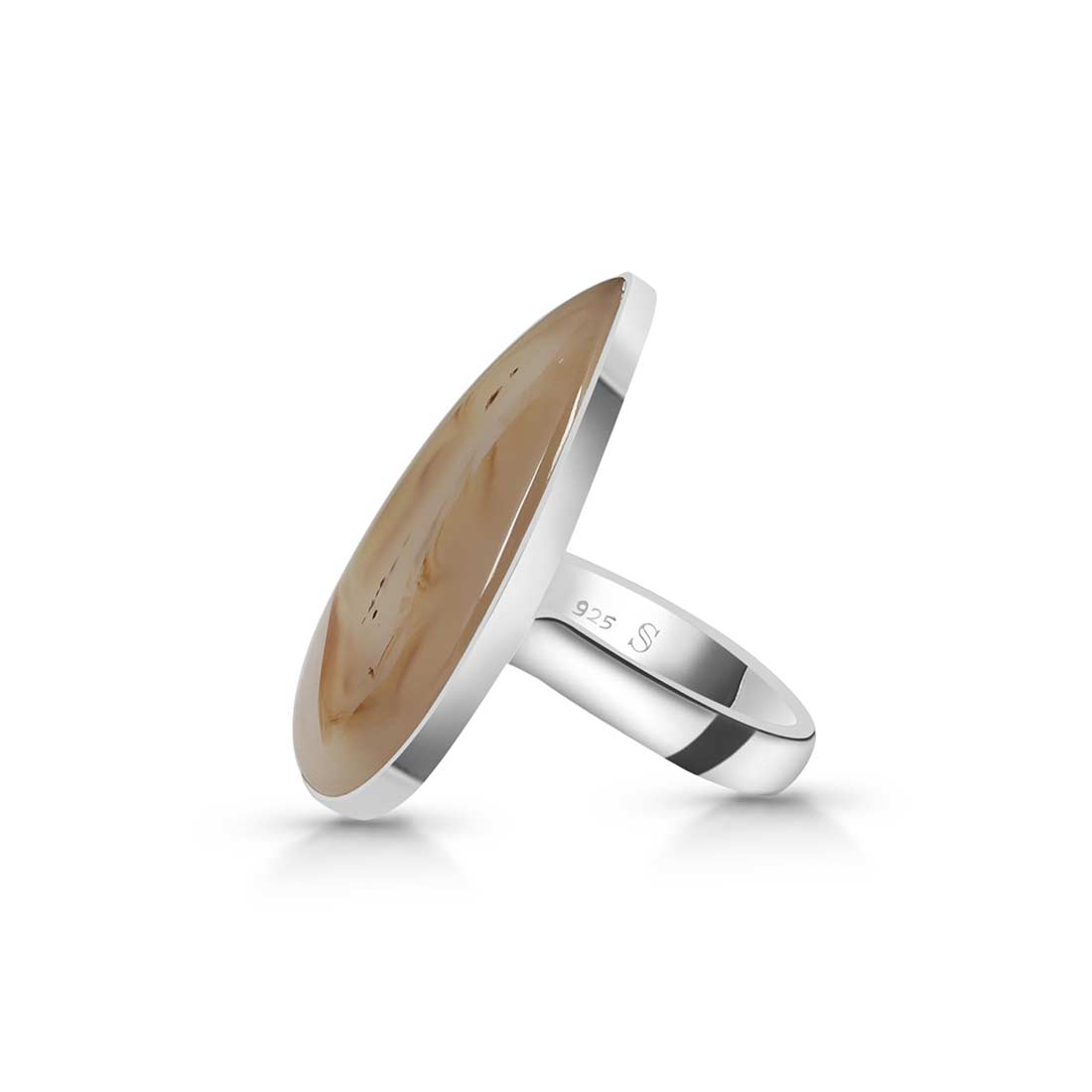 Montana Agate Ring Size 6-(MTA-R-28.)