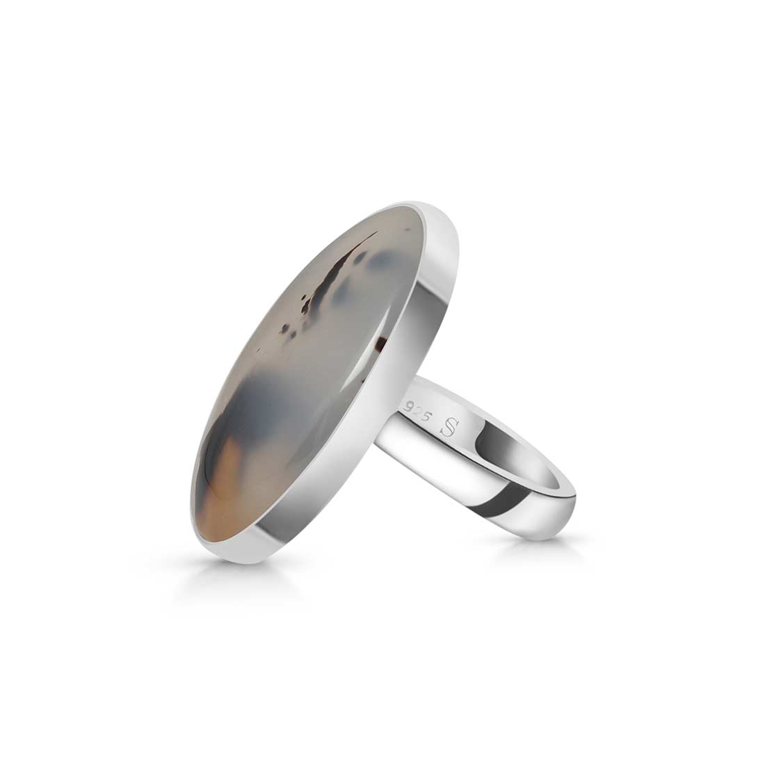 Montana Agate Ring Size 6-(MTA-R-43.)