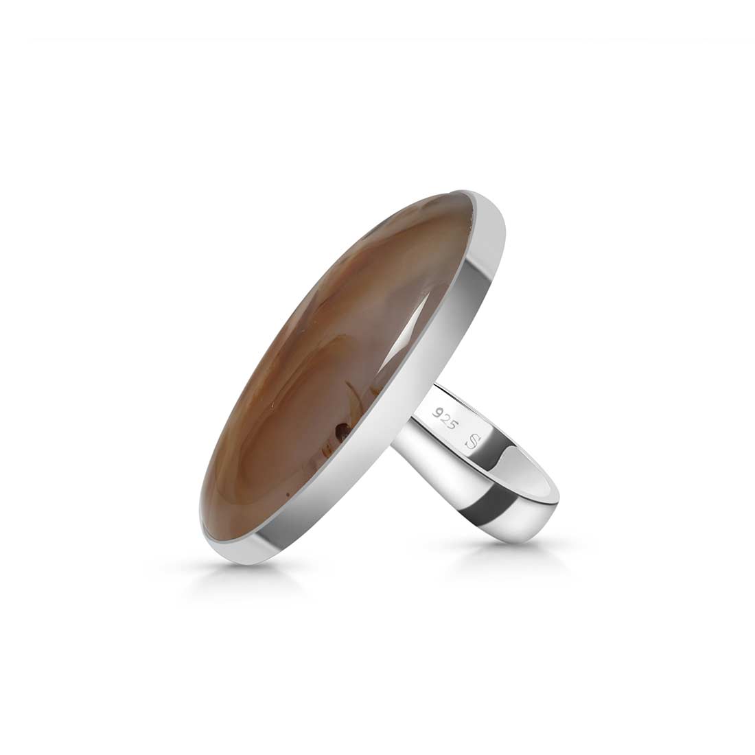 Montana Agate Ring Size 9-(MTA-R-9.)