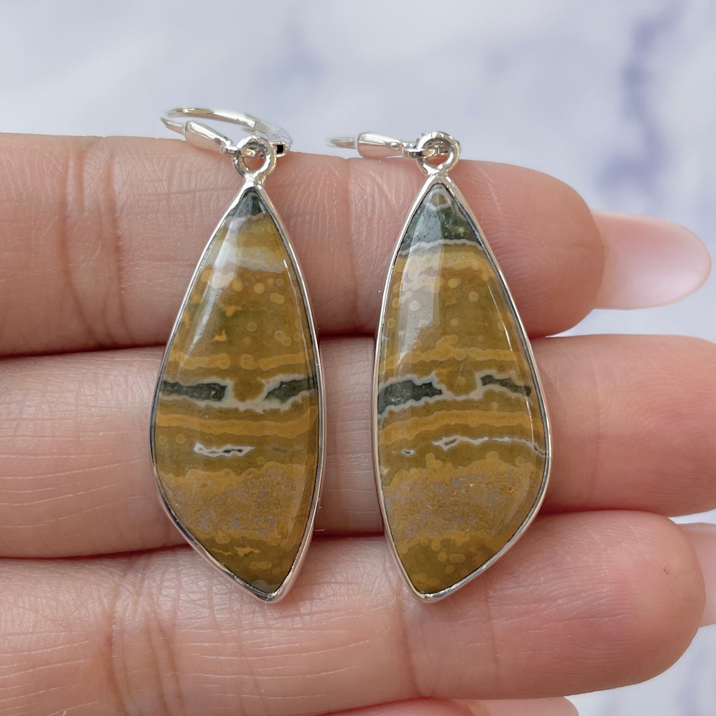 Ocean Jasper Earring-(OCJ-E-43.)