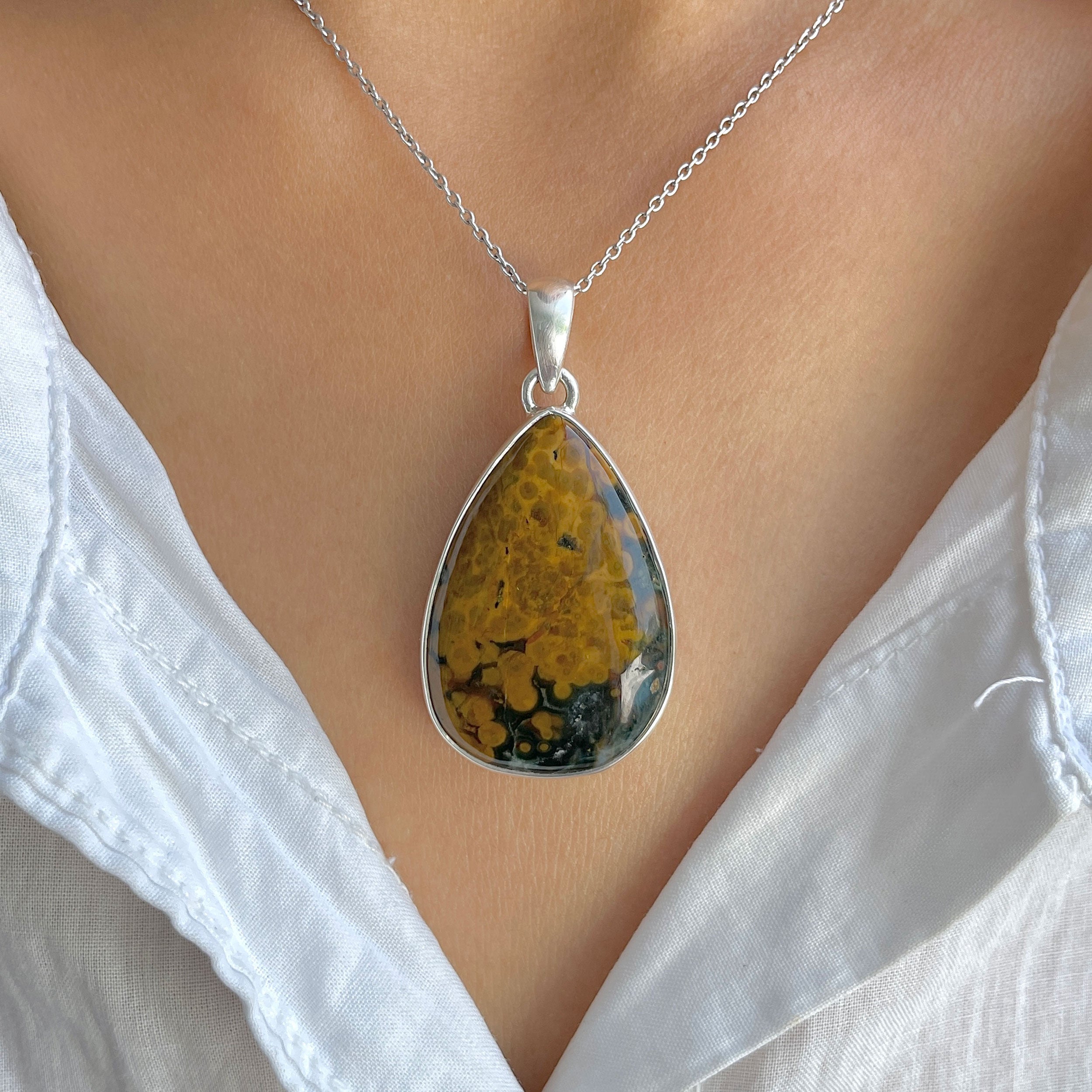 Ocean Jasper Pendant-(OCJ-P-41.)