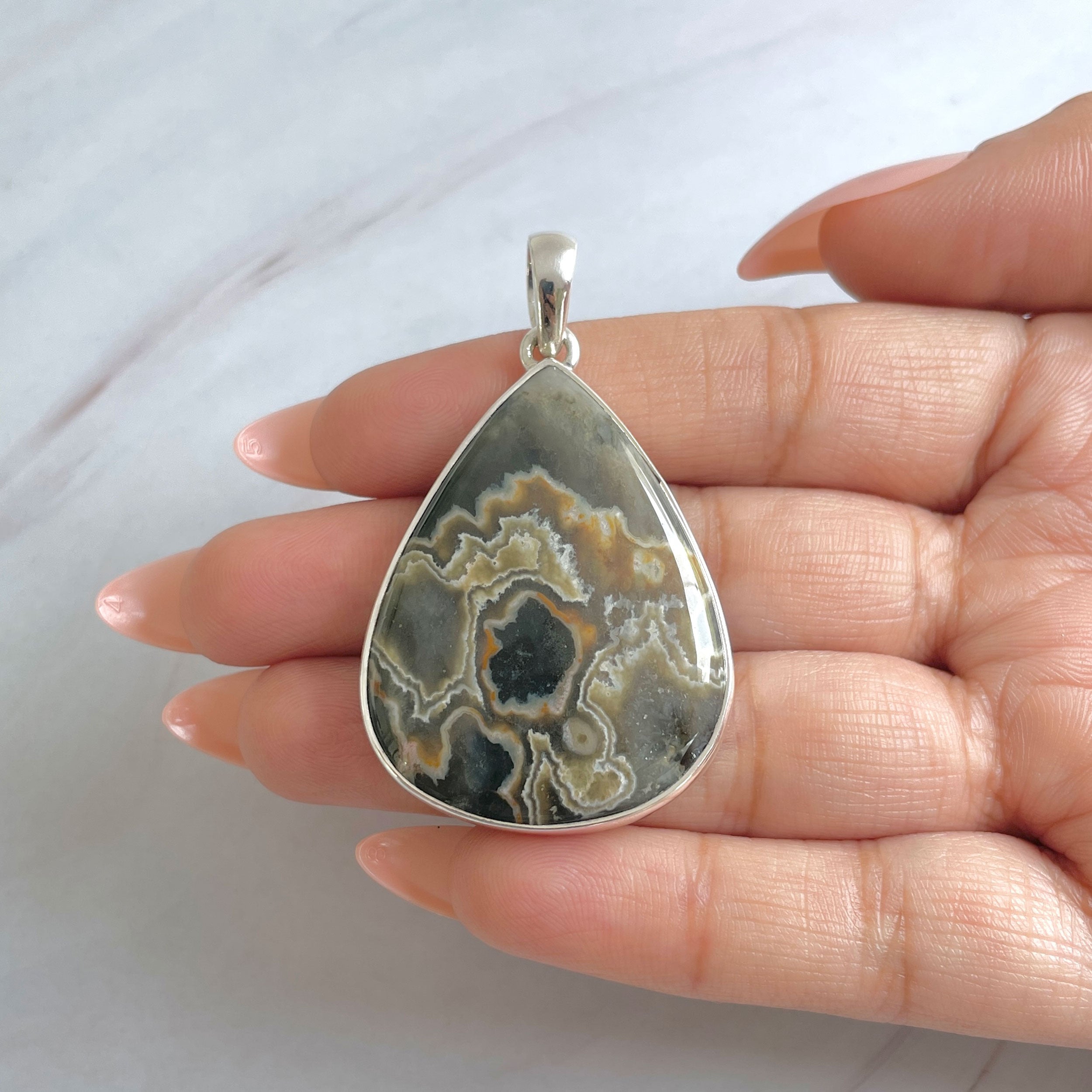 Ocean Jasper Pendant-(OCJ-P-42.)