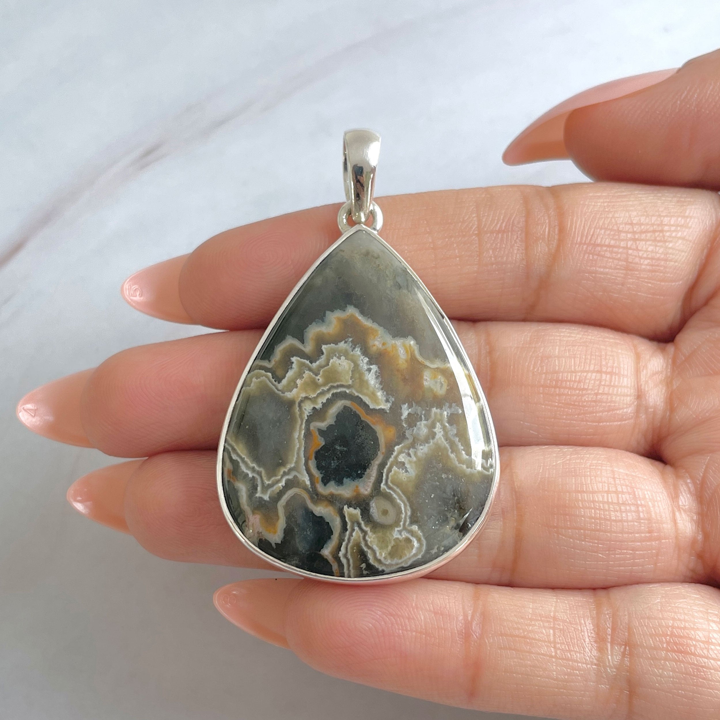 Ocean Jasper Pendant-(OCJ-P-42.)