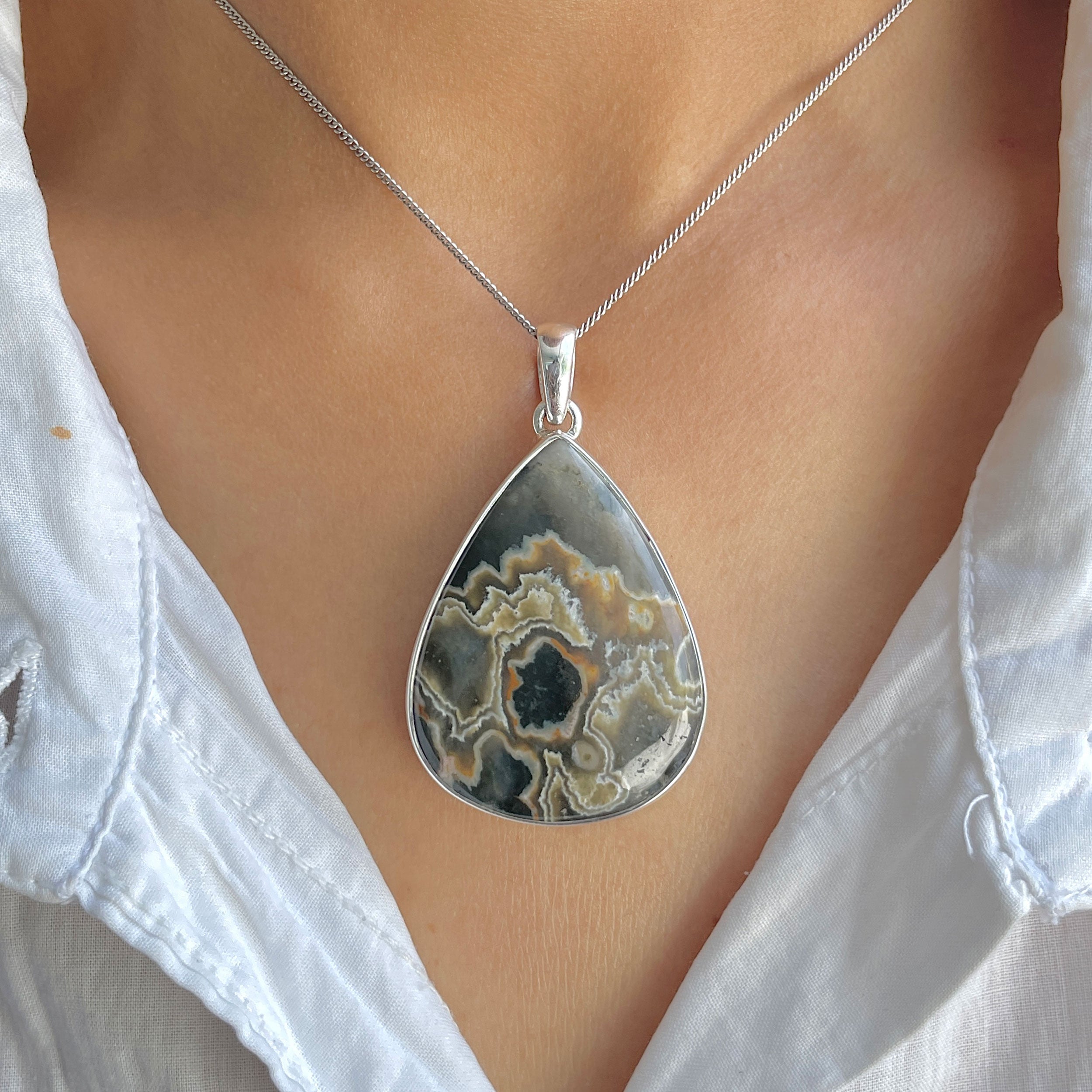 Ocean Jasper Pendant-(OCJ-P-42.)