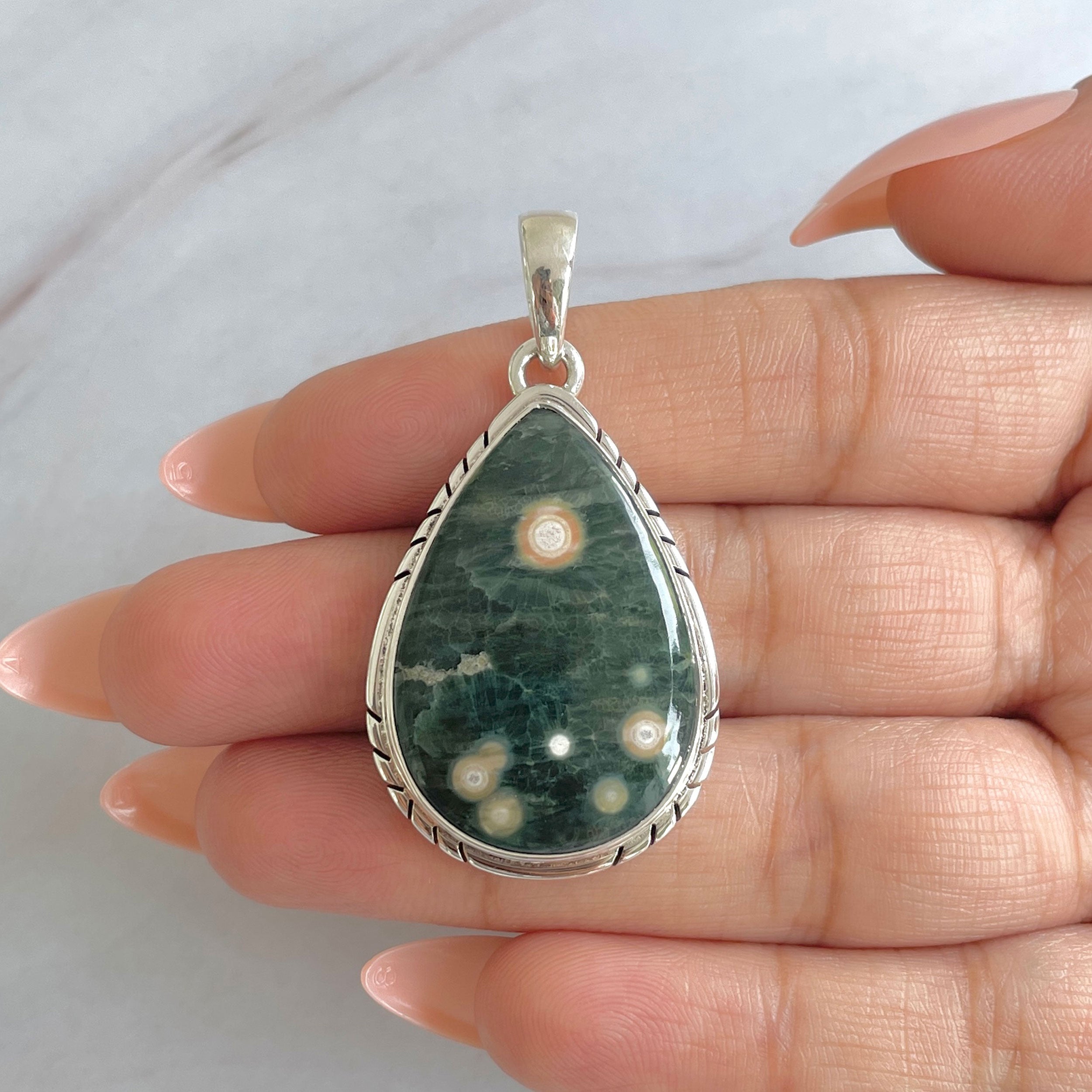 Ocean Jasper Pendant-(OCJ-P-46.)
