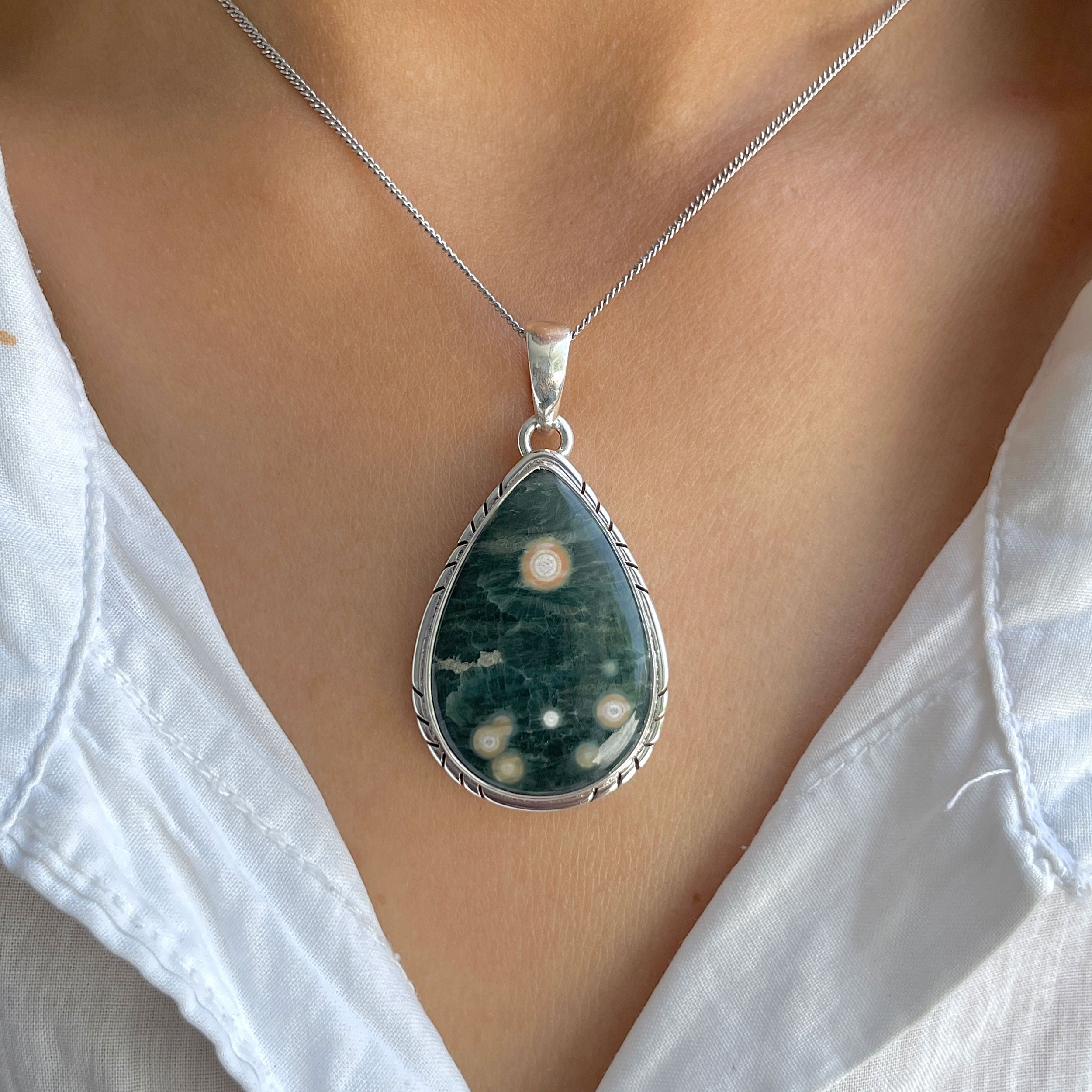 Ocean Jasper Pendant-(OCJ-P-46.)