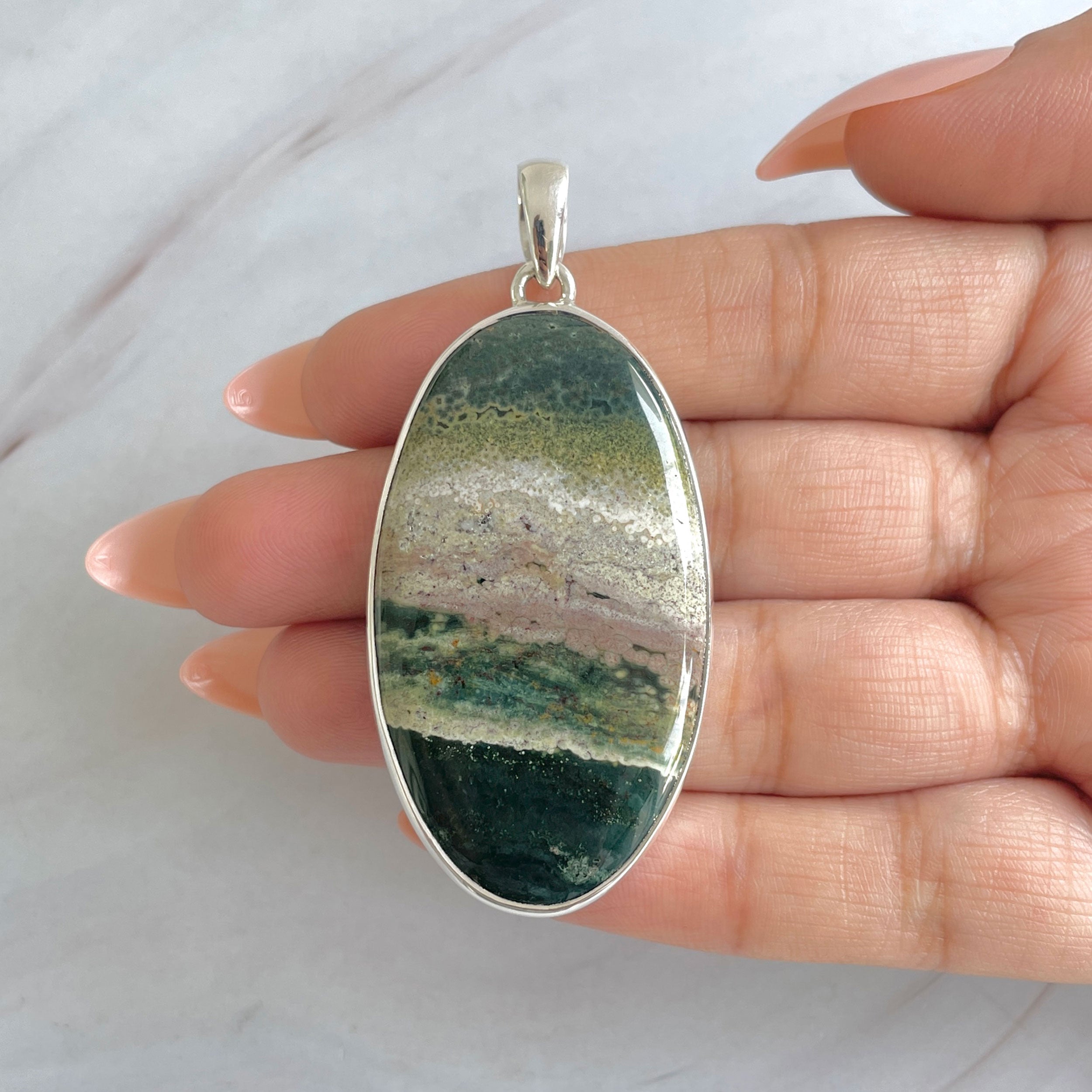 Ocean Jasper Pendant-(OCJ-P-47.)