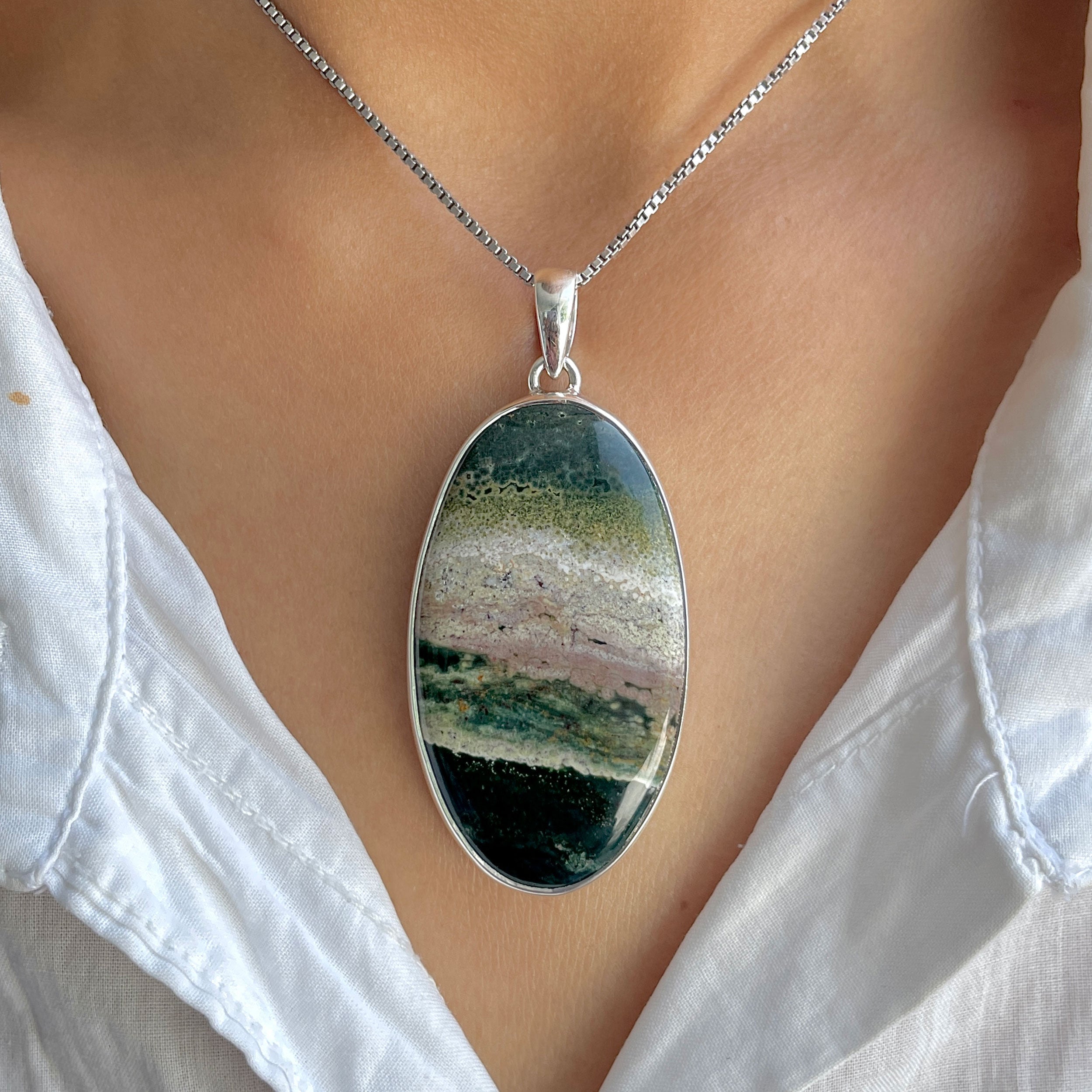 Ocean Jasper Pendant-(OCJ-P-47.)