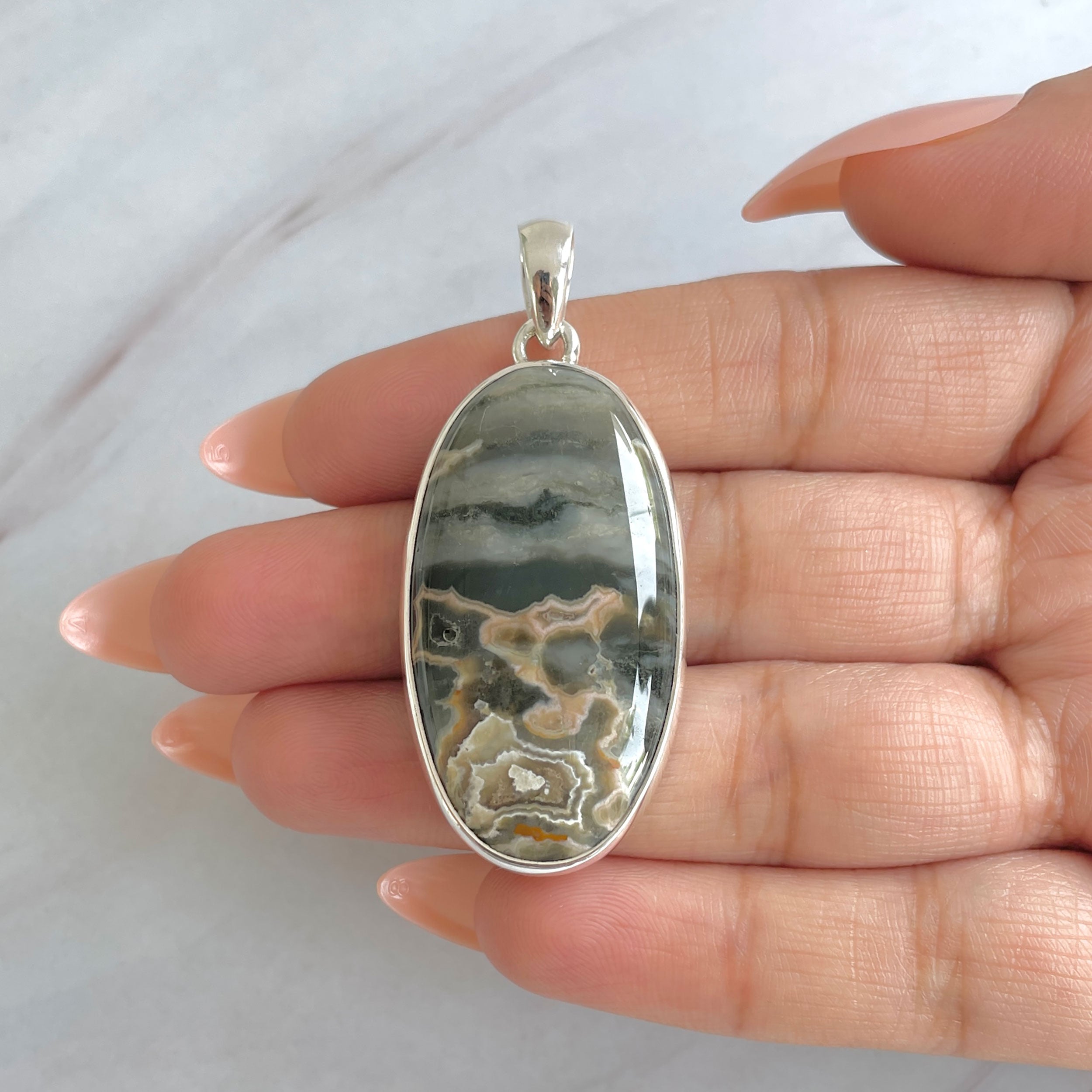 Ocean Jasper Pendant-(OCJ-P-50.)