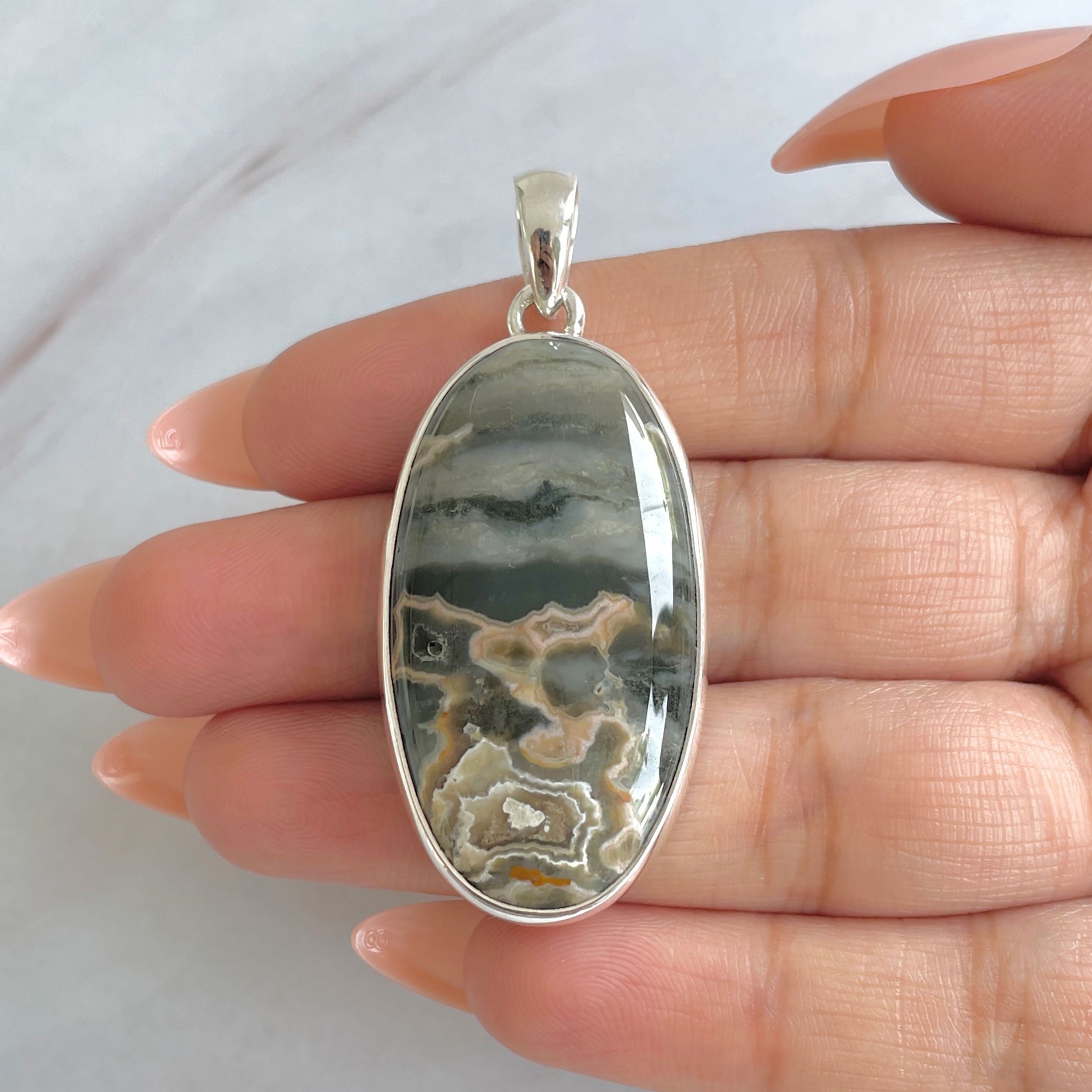 Ocean Jasper Pendant-(OCJ-P-50.)