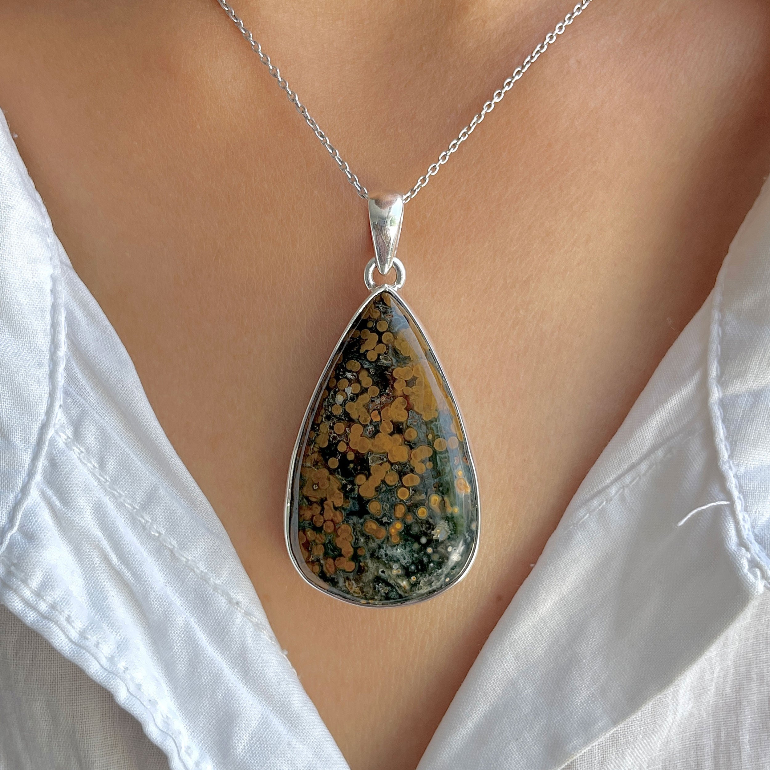 Ocean Jasper Pendant-(OCJ-P-51.)
