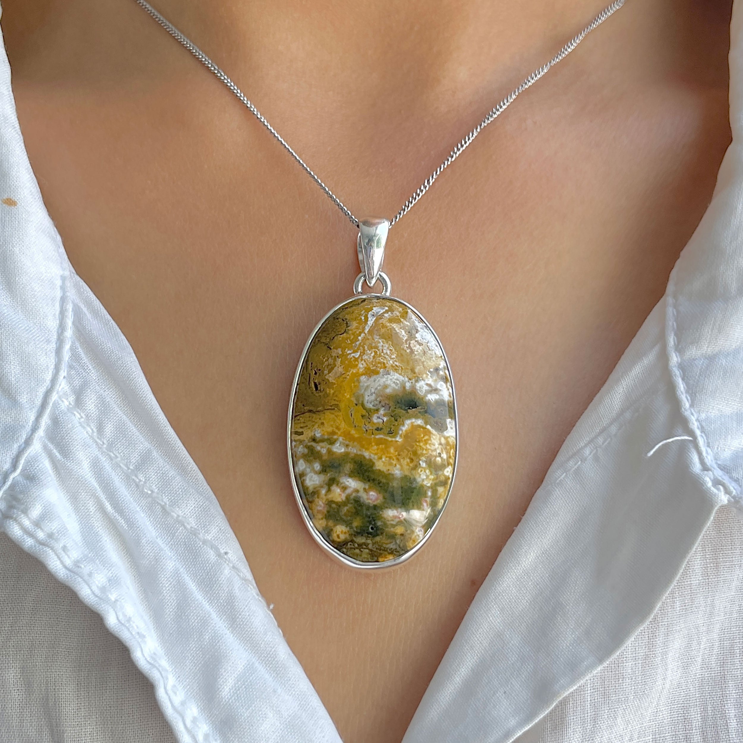Ocean Jasper Pendant-(OCJ-P-52.)