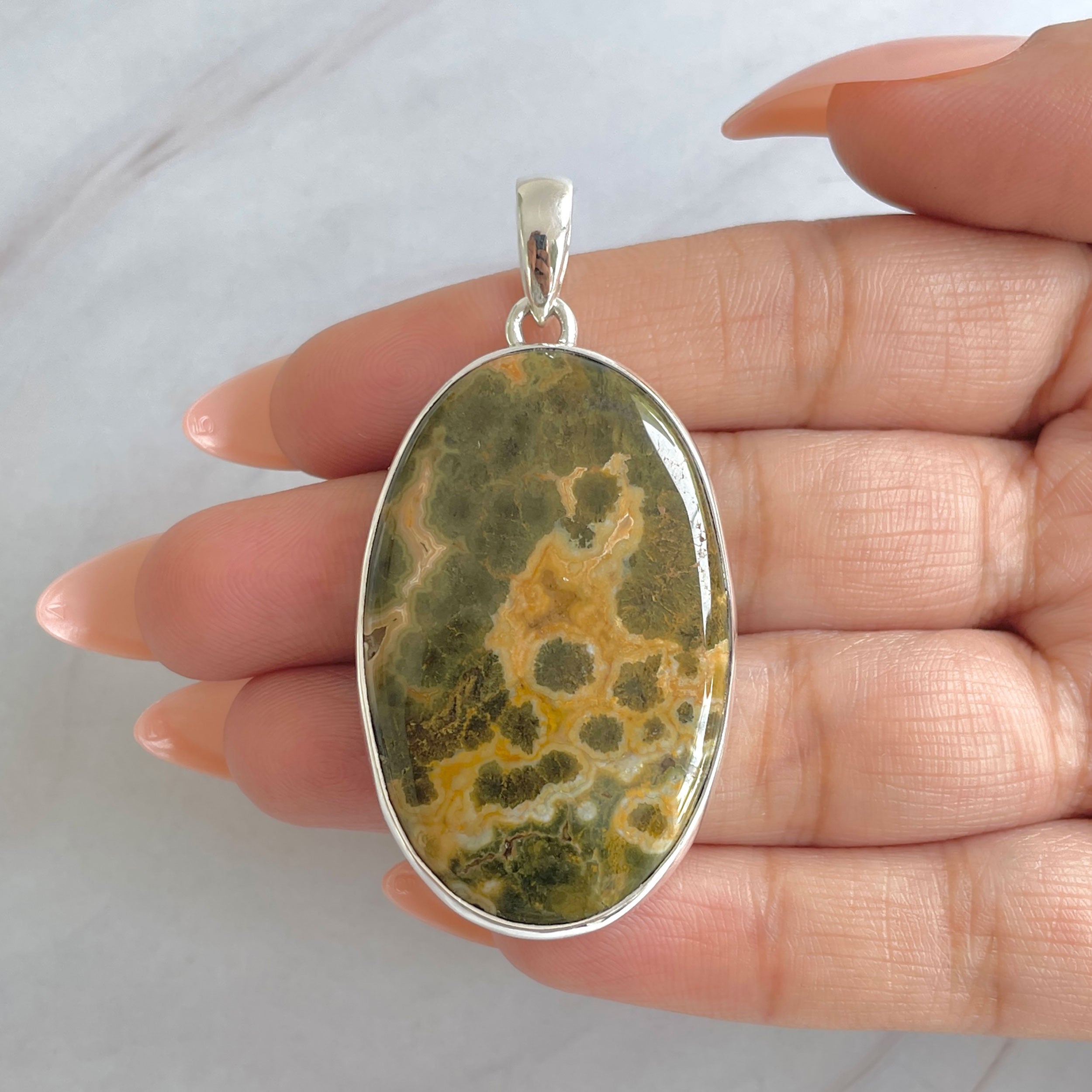 Ocean Jasper Pendant-(OCJ-P-53.)