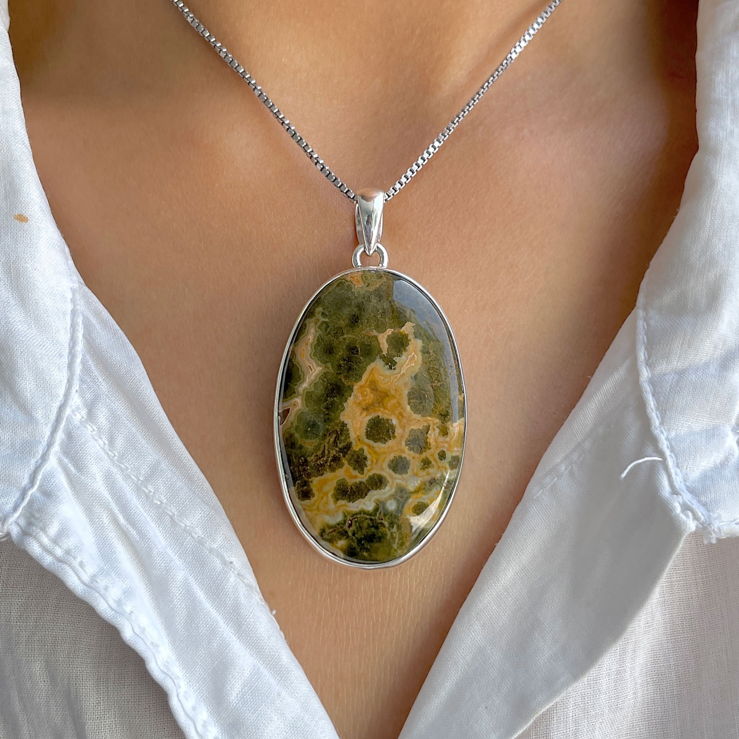 Ocean Jasper Pendant-(OCJ-P-53.)