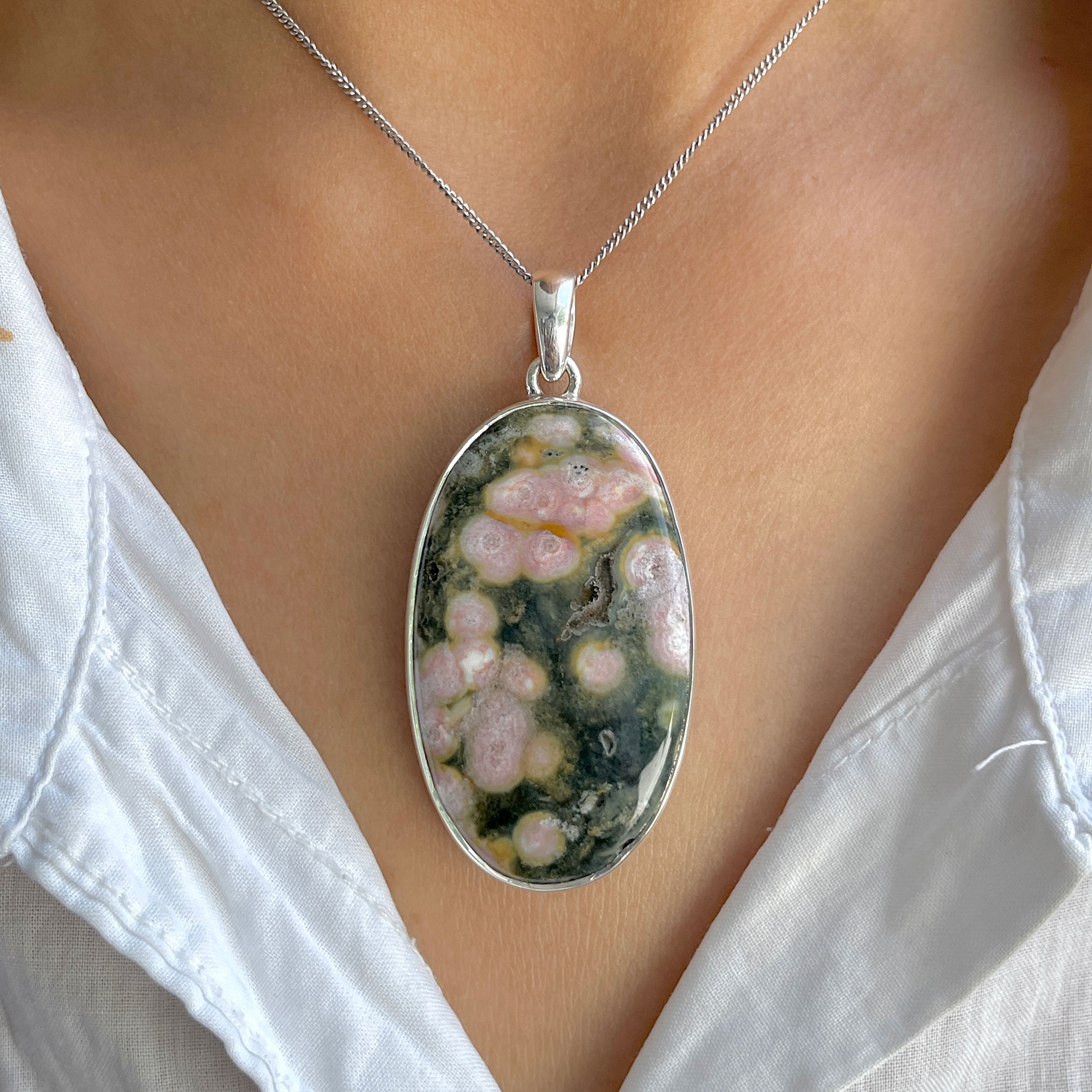 Ocean Jasper Pendant-(OCJ-P-55.)
