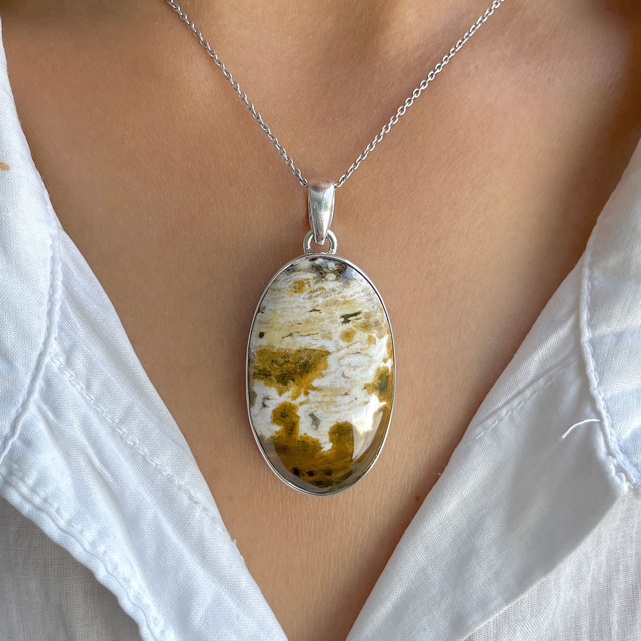 Ocean Jasper Pendant-(OCJ-P-56.)
