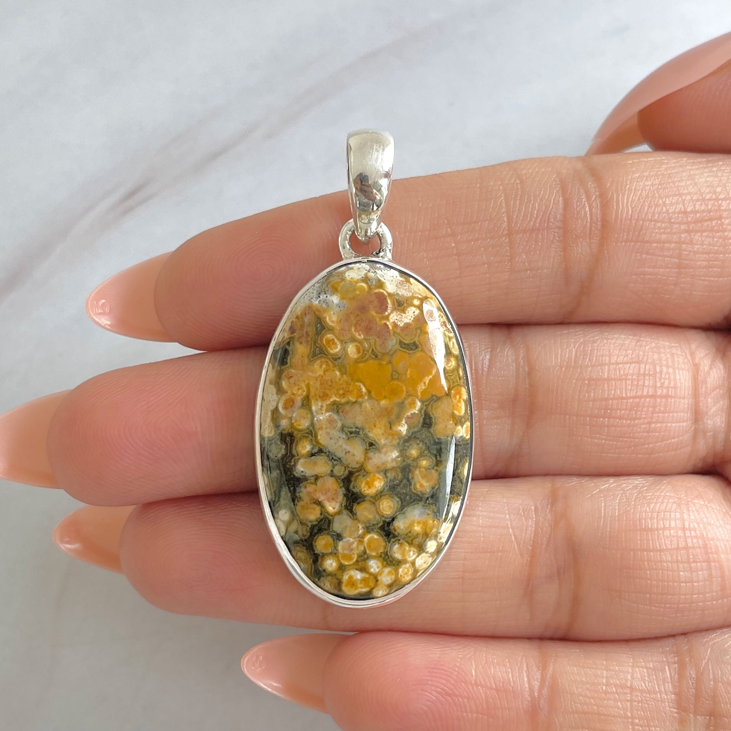 Ocean Jasper Pendant-(OCJ-P-57.)