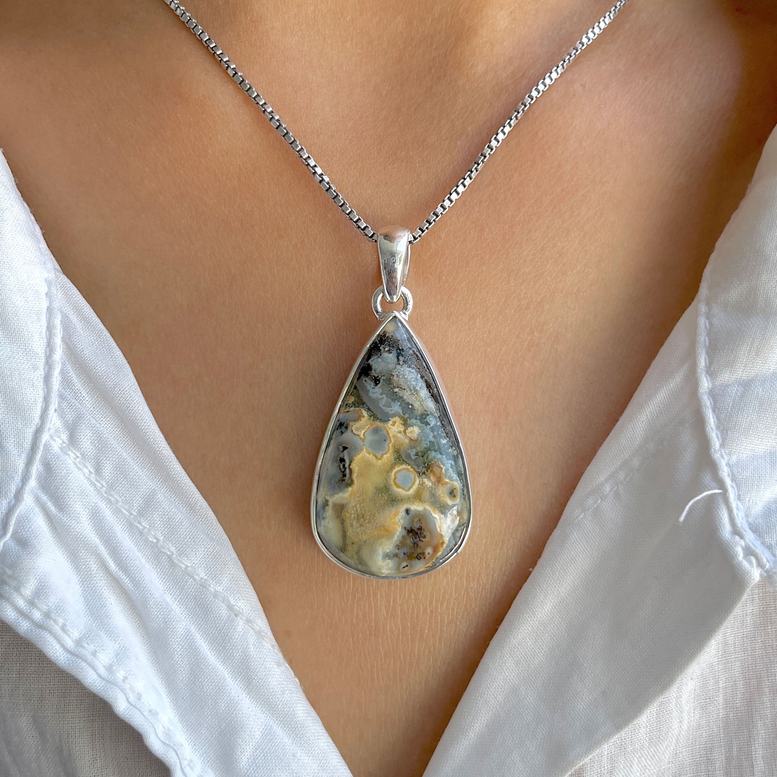 Ocean Jasper Pendant-(OCJ-P-58.)