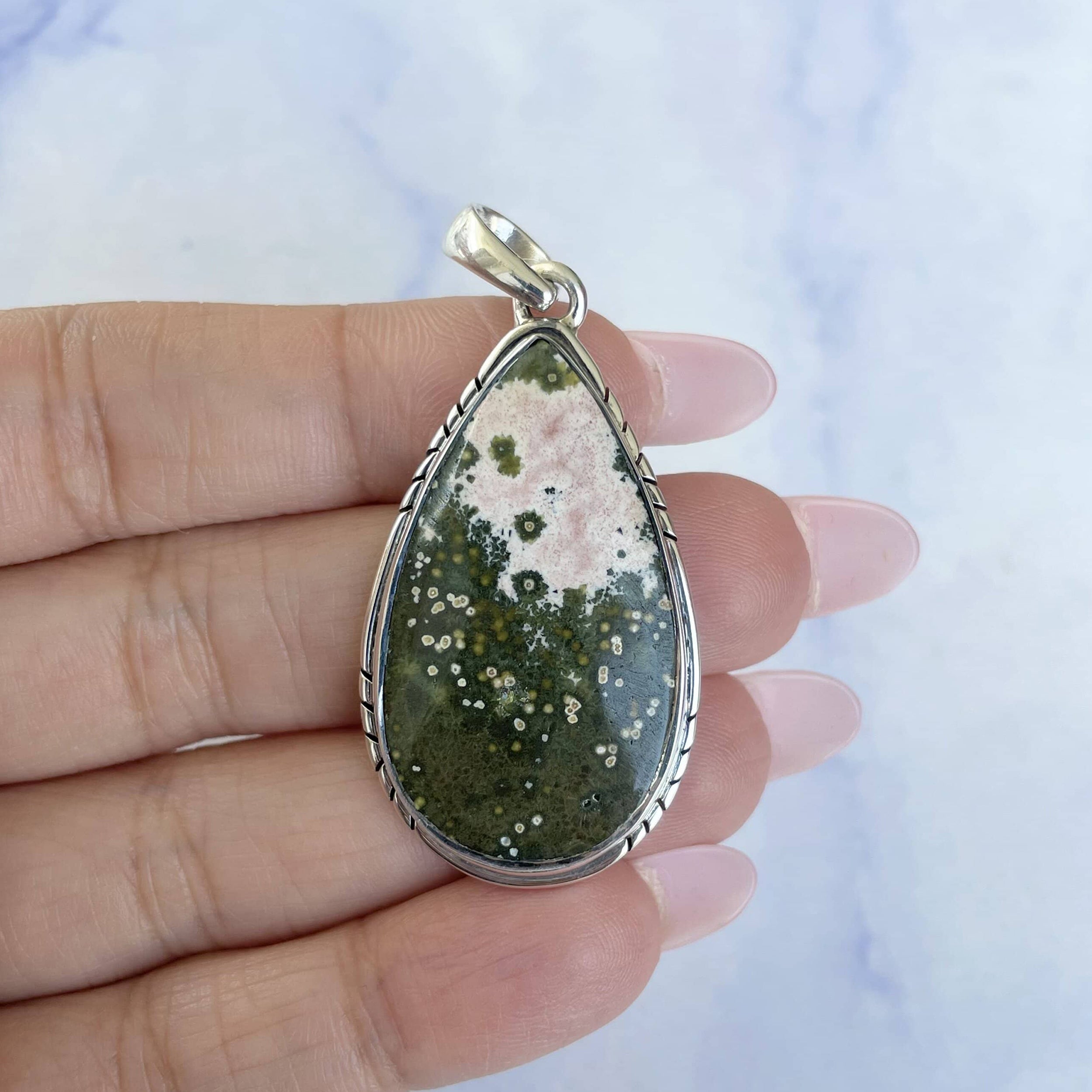 Ocean Jasper Pendant-(OCJ-P-6.)
