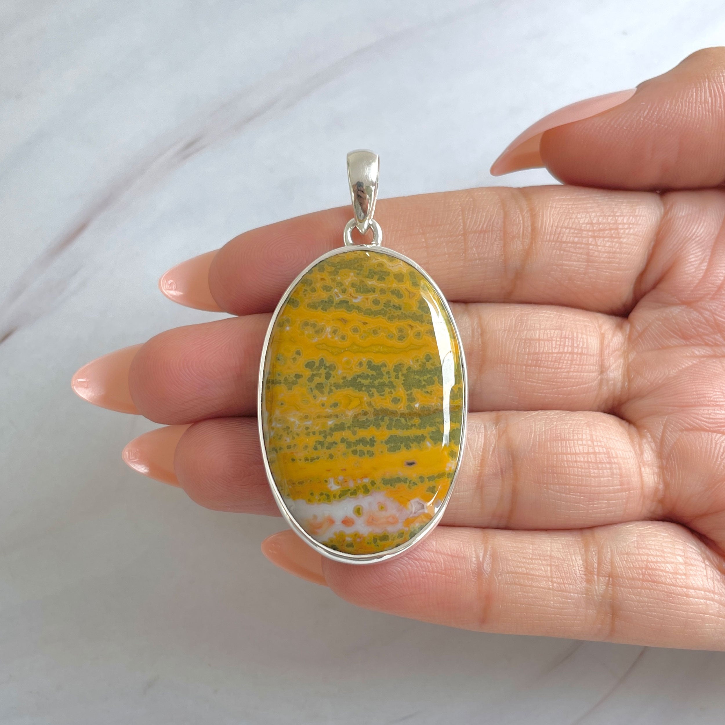 Ocean Jasper Pendant-(OCJ-P-60.)
