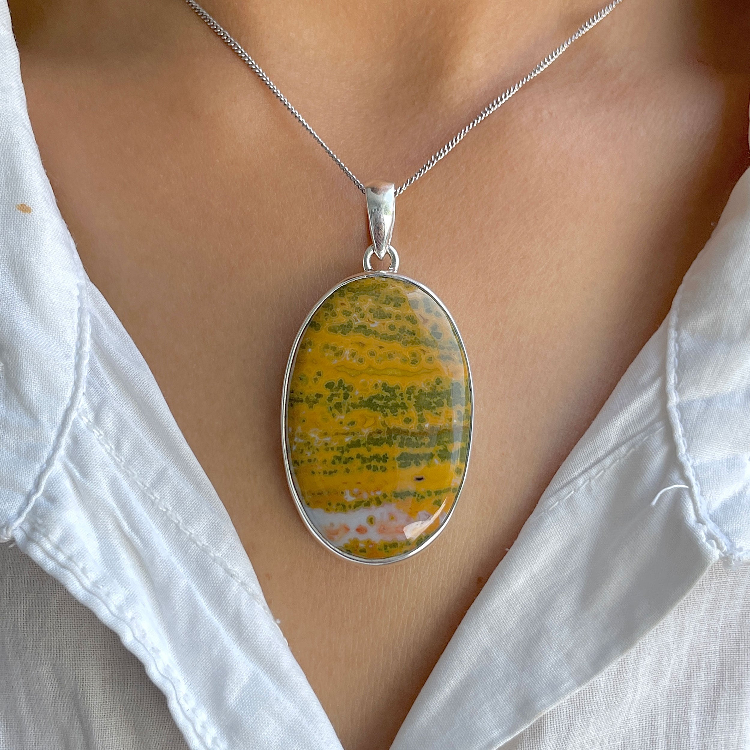 Ocean Jasper Pendant-(OCJ-P-60.)