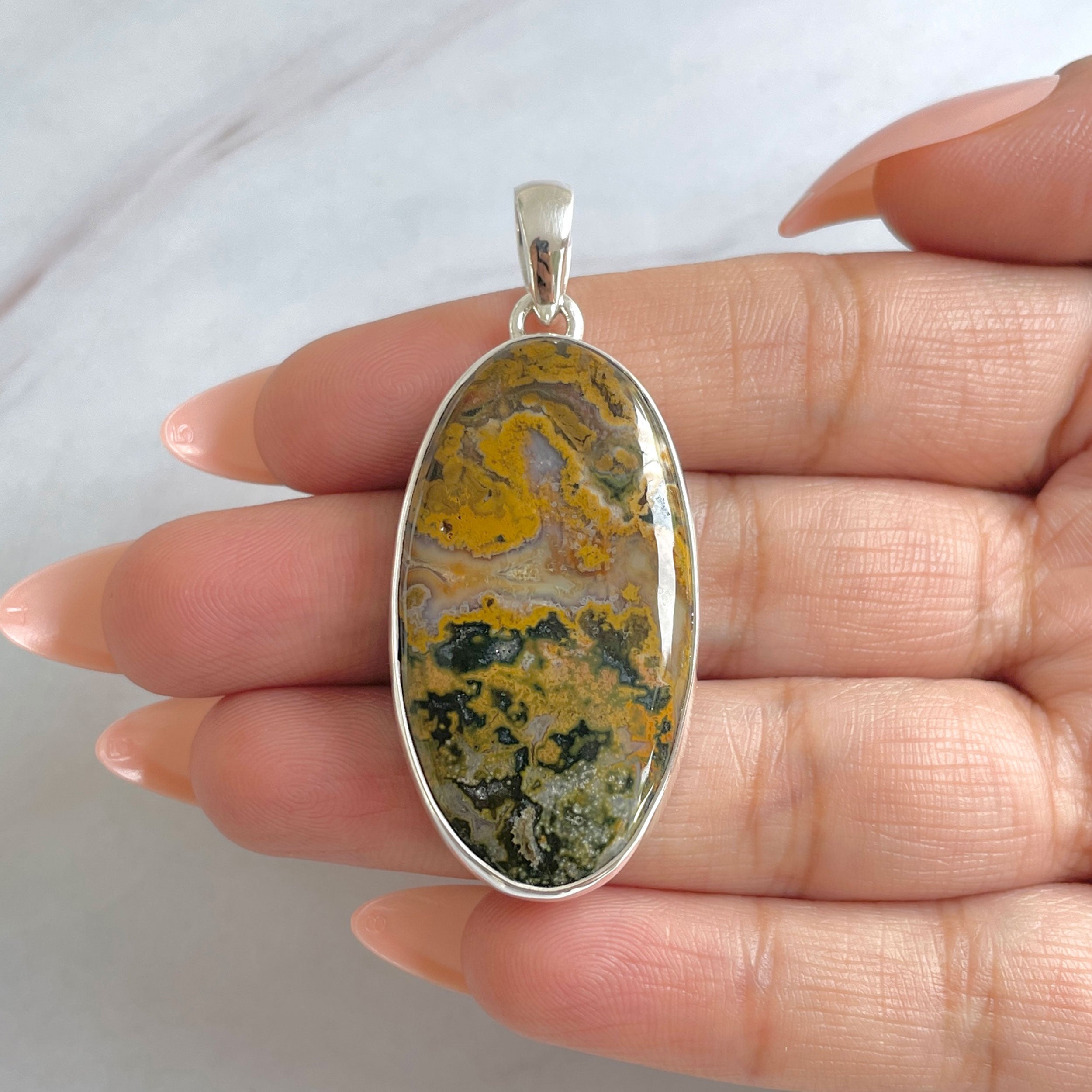 Ocean Jasper Pendant-(OCJ-P-61.)